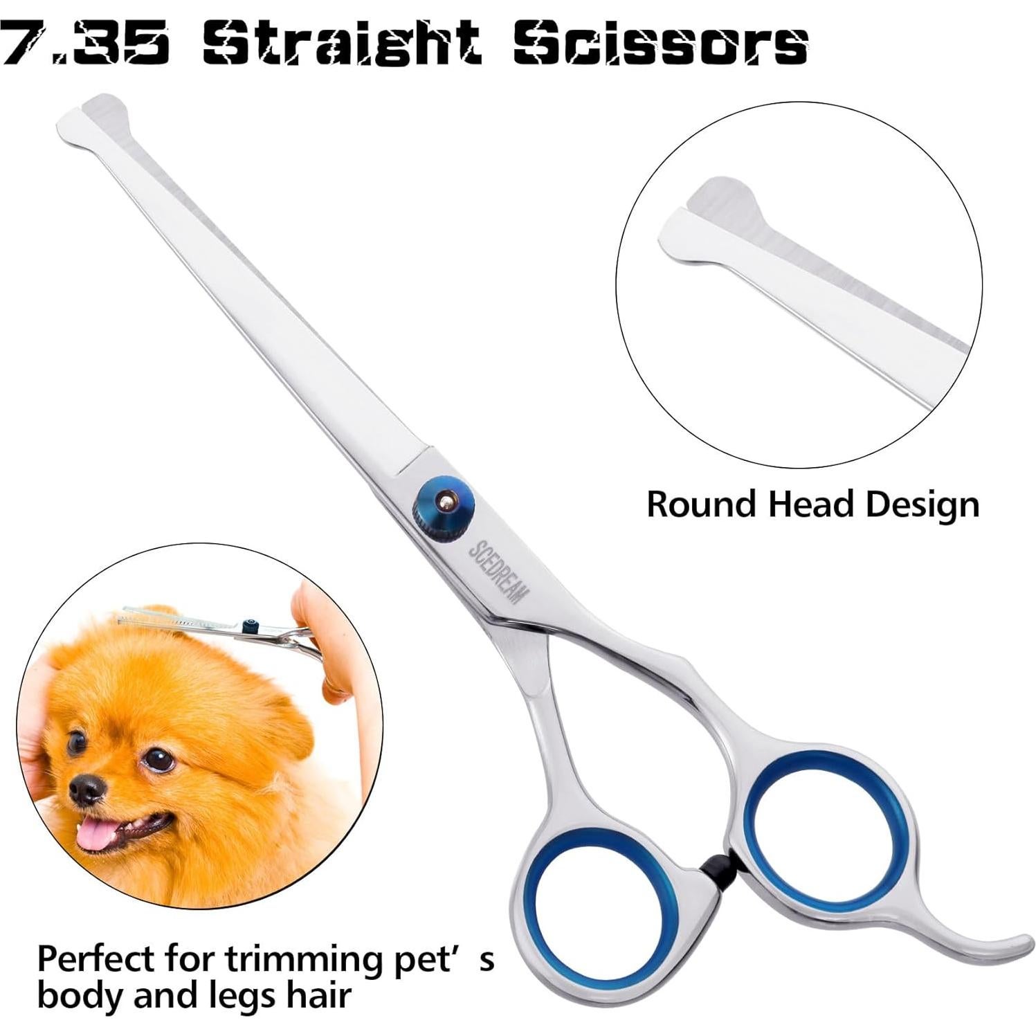 Set de Tijeras para Aseo de Mascotas SCEDREAM 5 en 1
