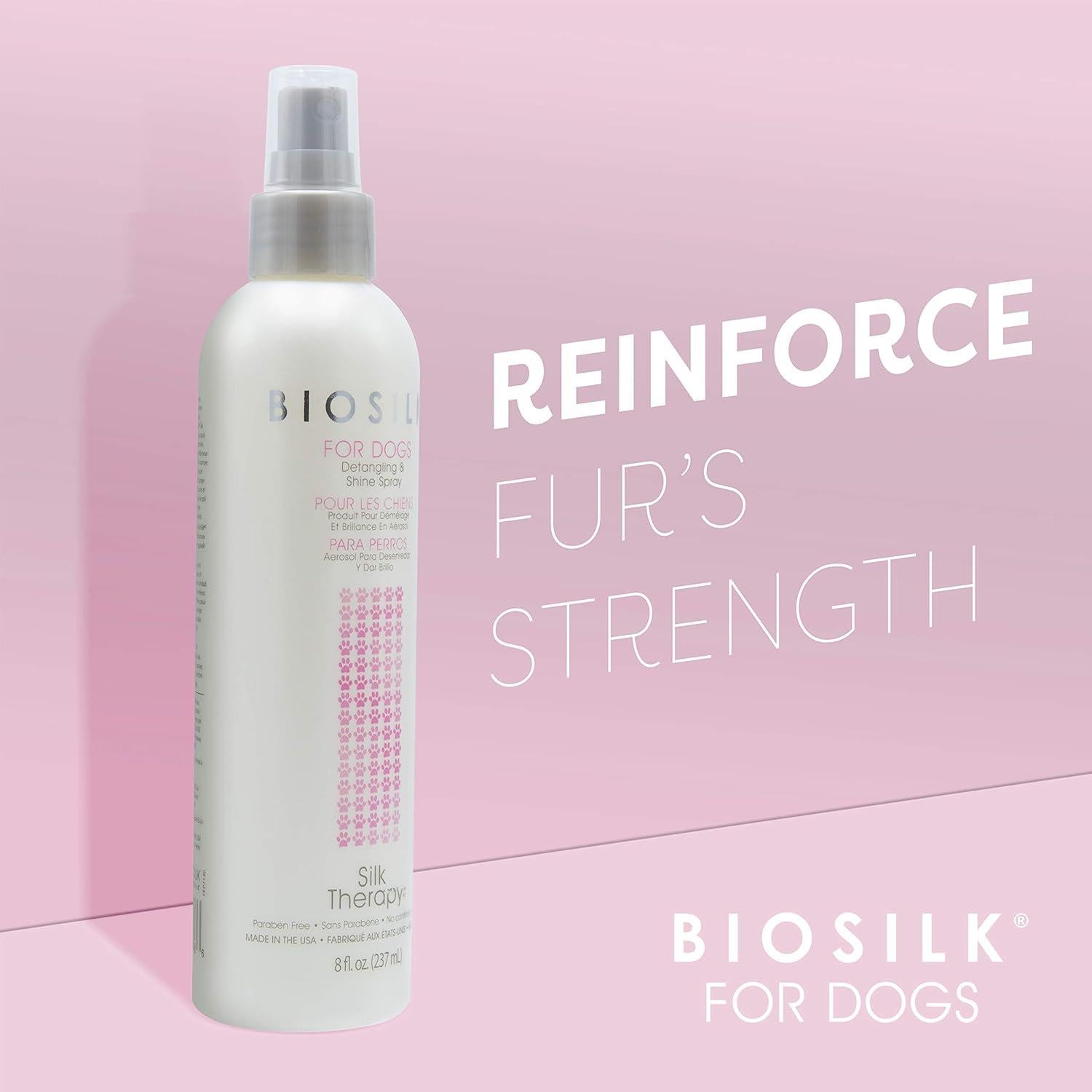 BioSilk Spray Desenredante y Brillo para Perros 236ml