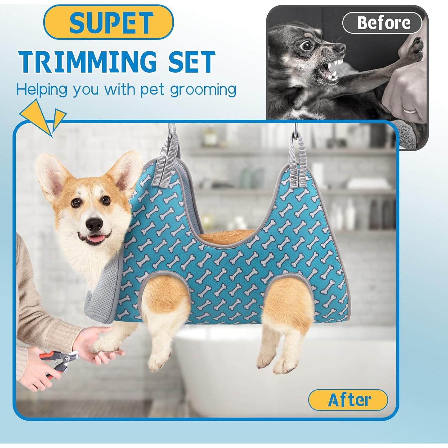 Hamaca de Aseo para Perros Supet Azul Coral S 7-10.2cm