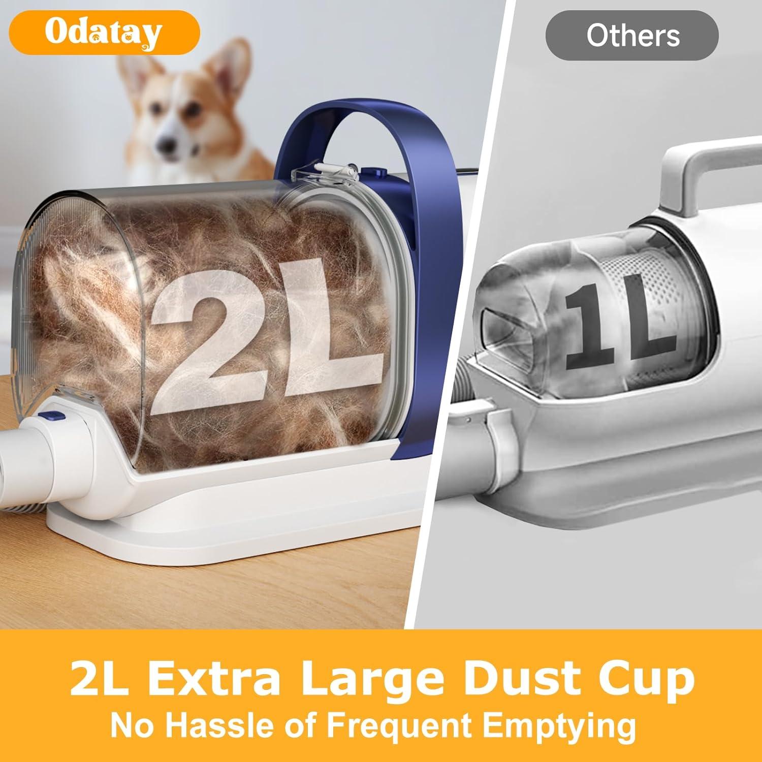 Kit de Aseo para Perros Odatay LM8S con Aspiradora 12000Pa