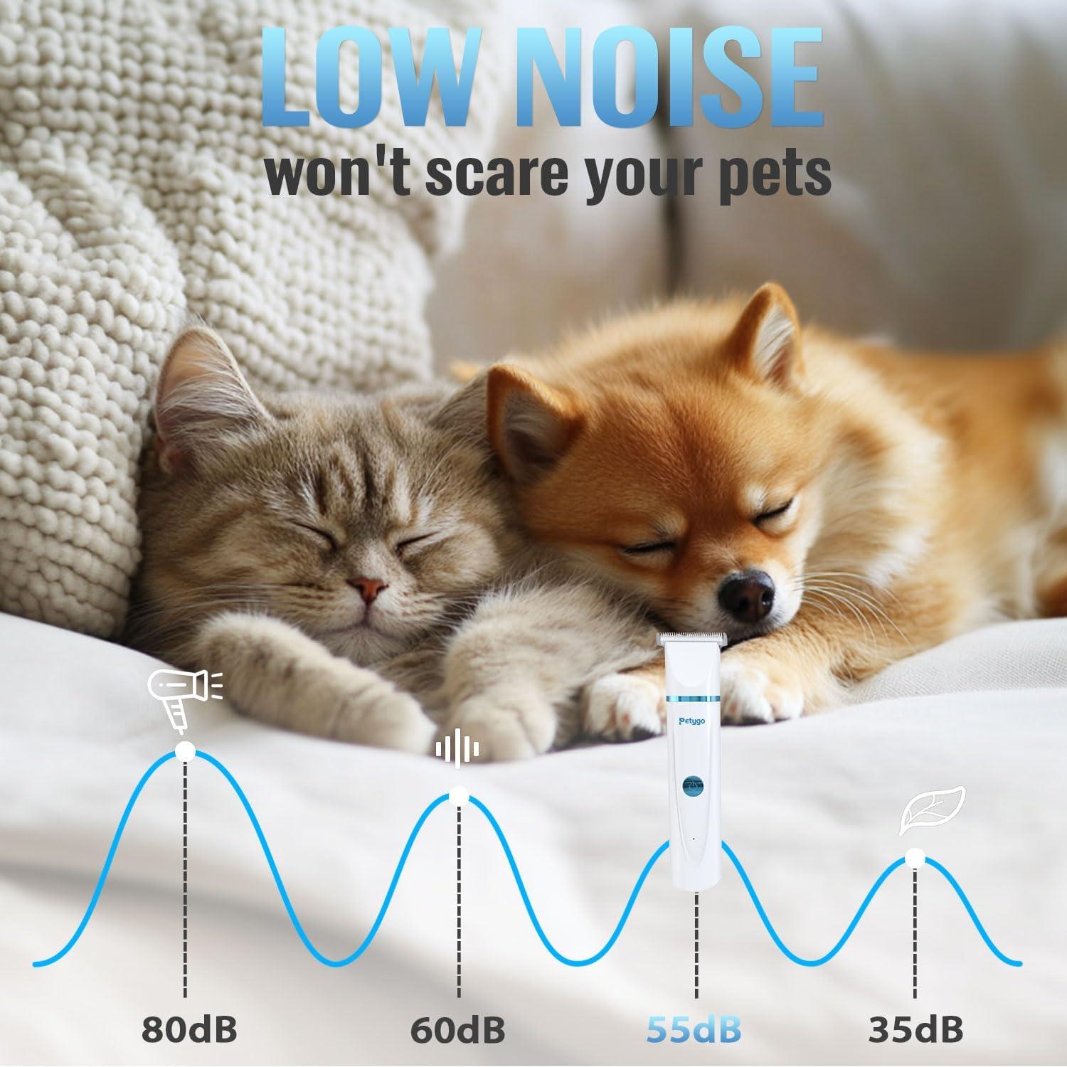 Kit de Aseo para Mascotas Petygo - Cortadora Silenciosa 3 en 1