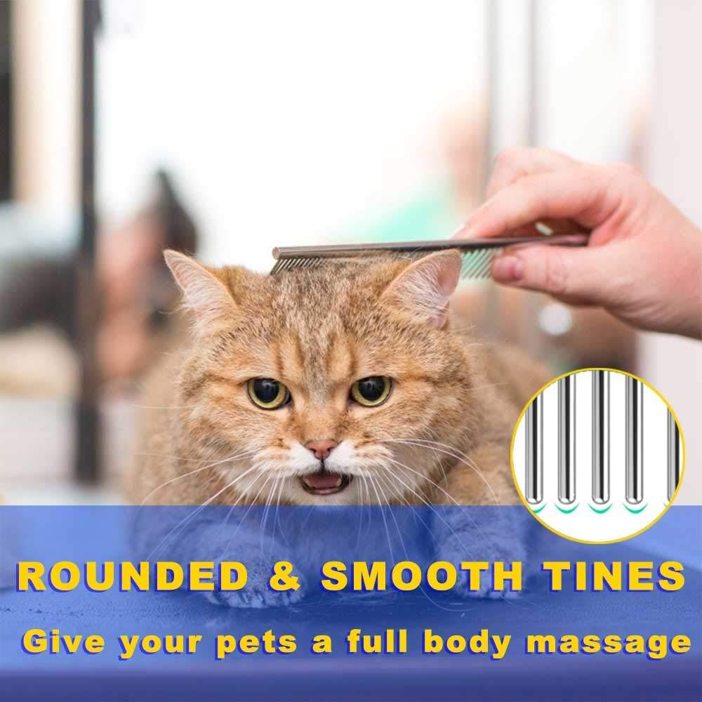 Paquete de 2 Peines para Perros y Gatos Cafhelp 16cm y 18.8cm