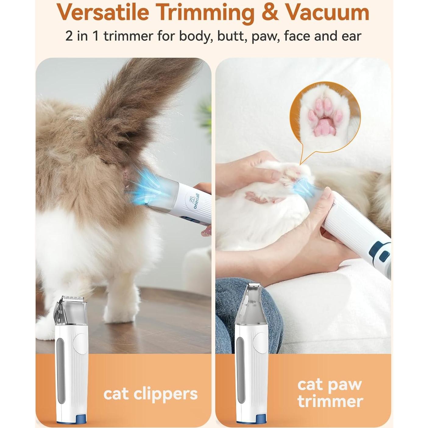 Aspiradora de Pelo de Gato Oneisall 6 en 1 Silenciosa 48 dB