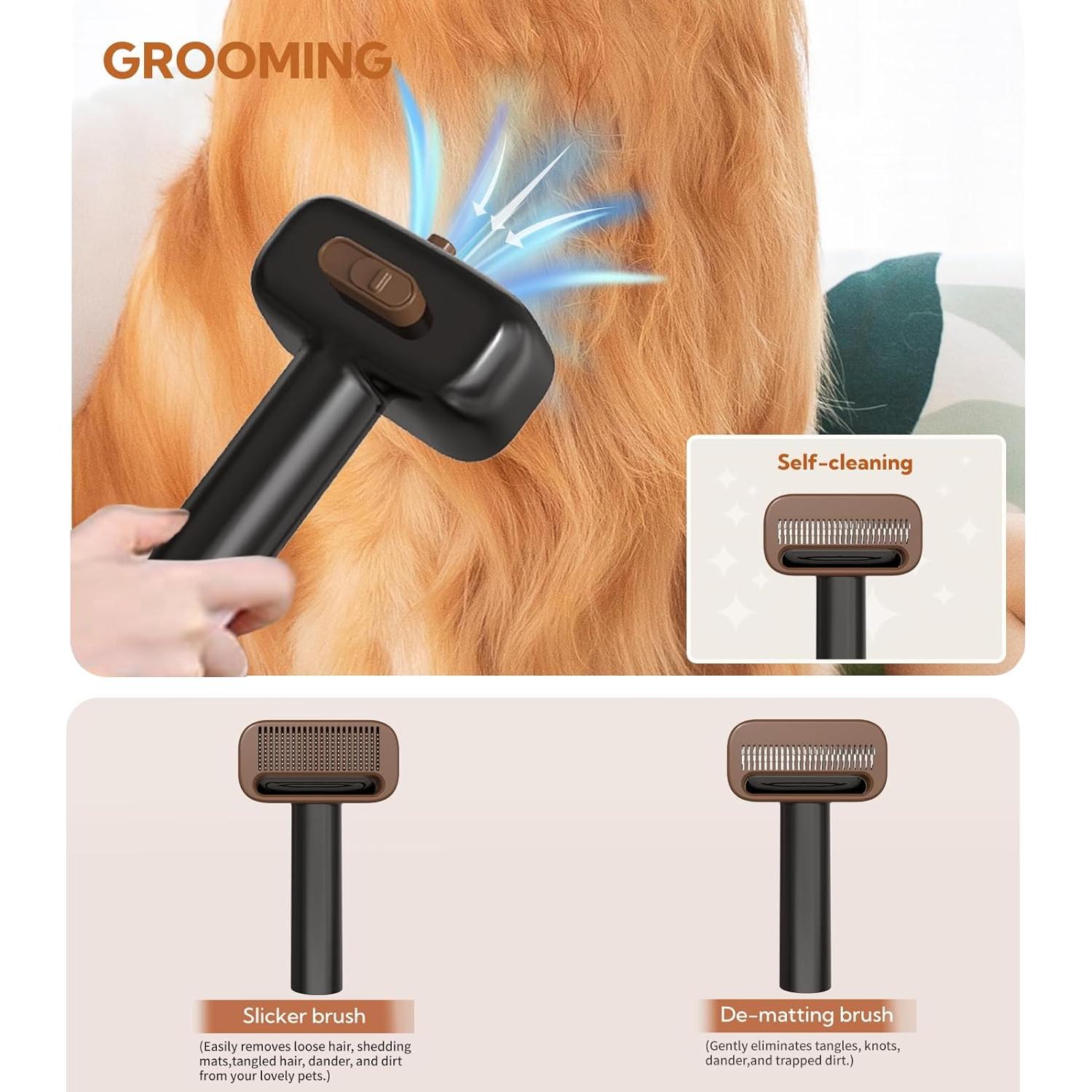 Kit de Aseo para Perros Bunfly CWMF-B con Aspiradora 13000kpa