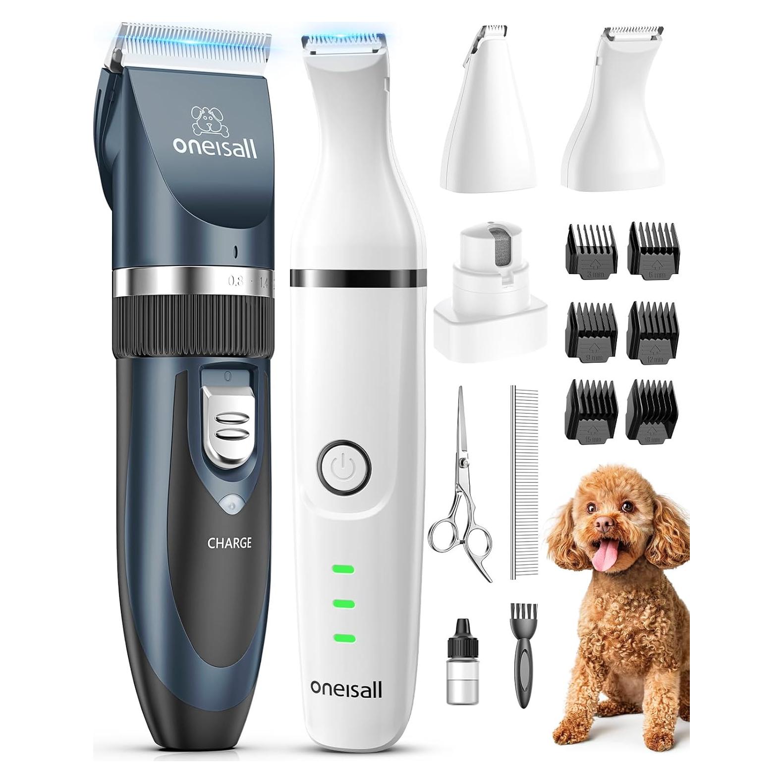 Kit Cortapelos Inalámbrico Oneisall para Perros y Gatos 2 en 1