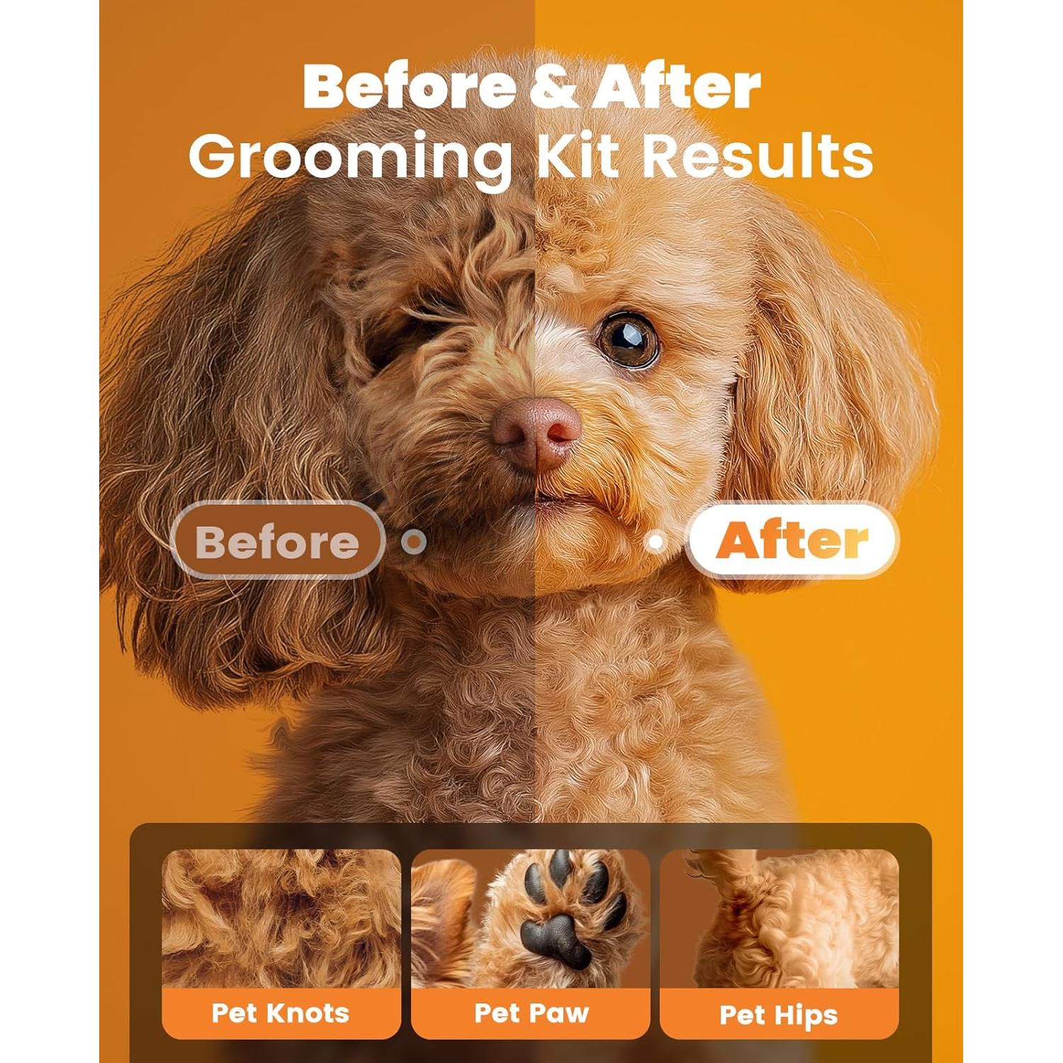 Kit Cortapelos Inalámbrico Oneisall para Perros y Gatos 2 en 1