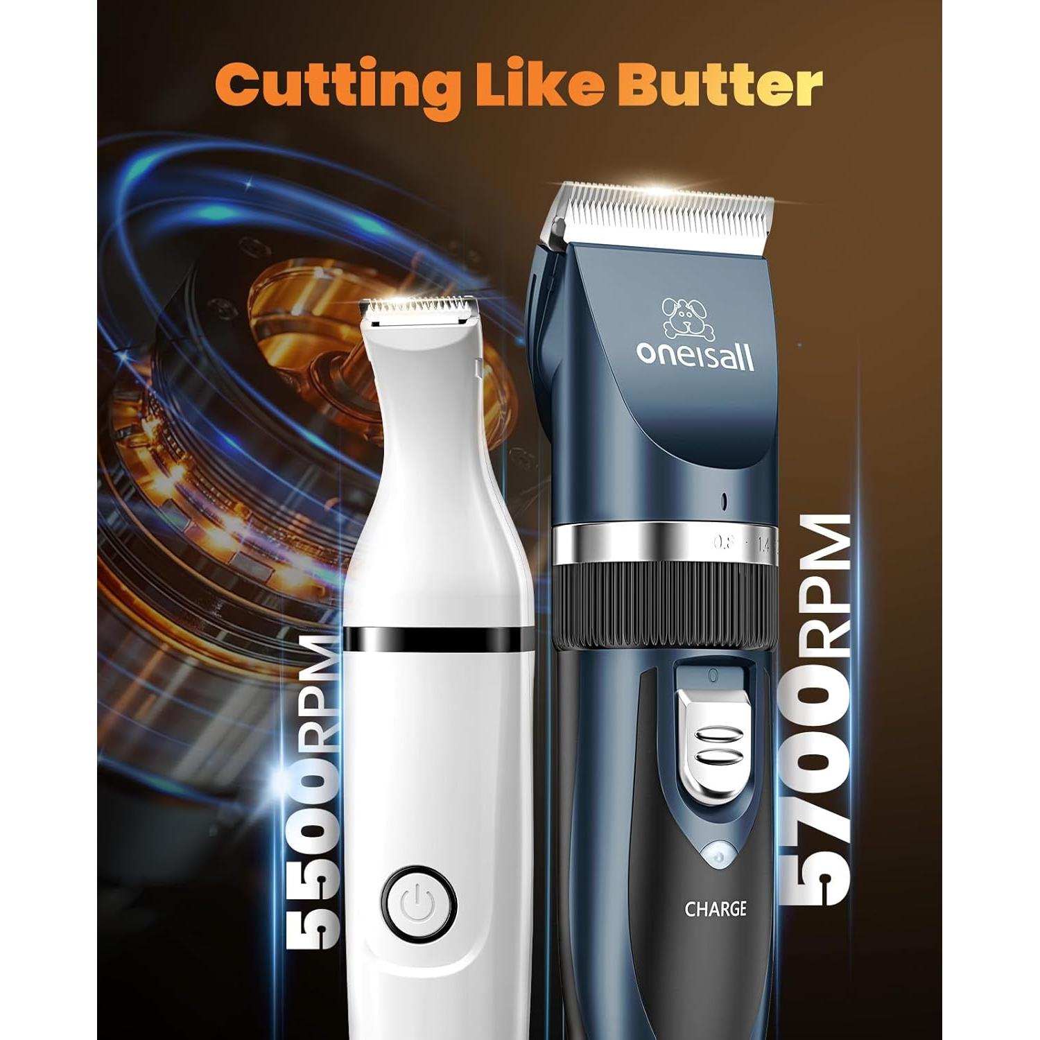 Kit Cortapelos Inalámbrico Oneisall para Perros y Gatos 2 en 1