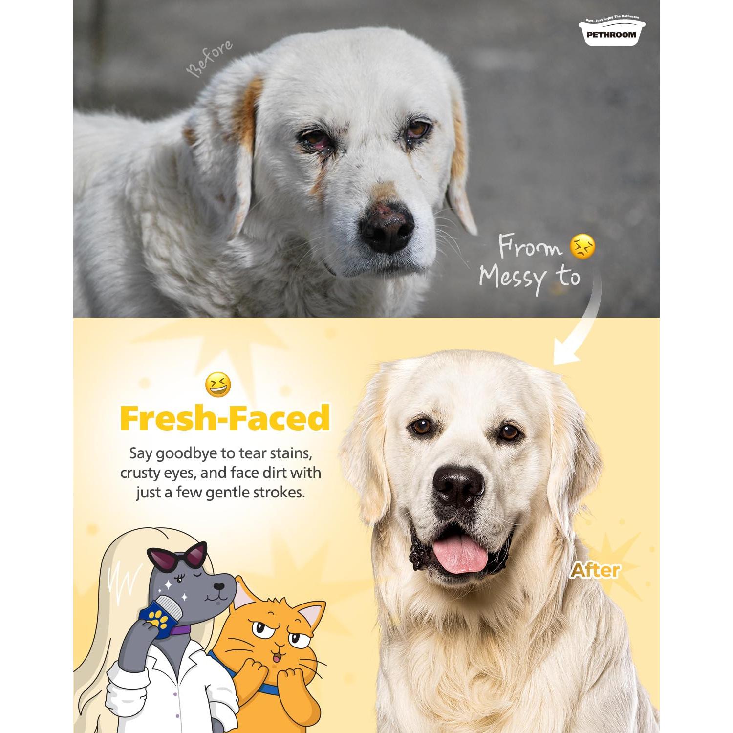 Peine Profesional PETHROOM para Ojos de Mascotas - Acero Inoxidable