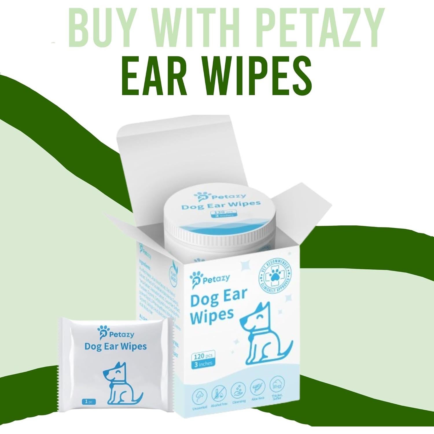 Toallitas Orgánicas para Perros y Gatos Petazy 400 Unidades