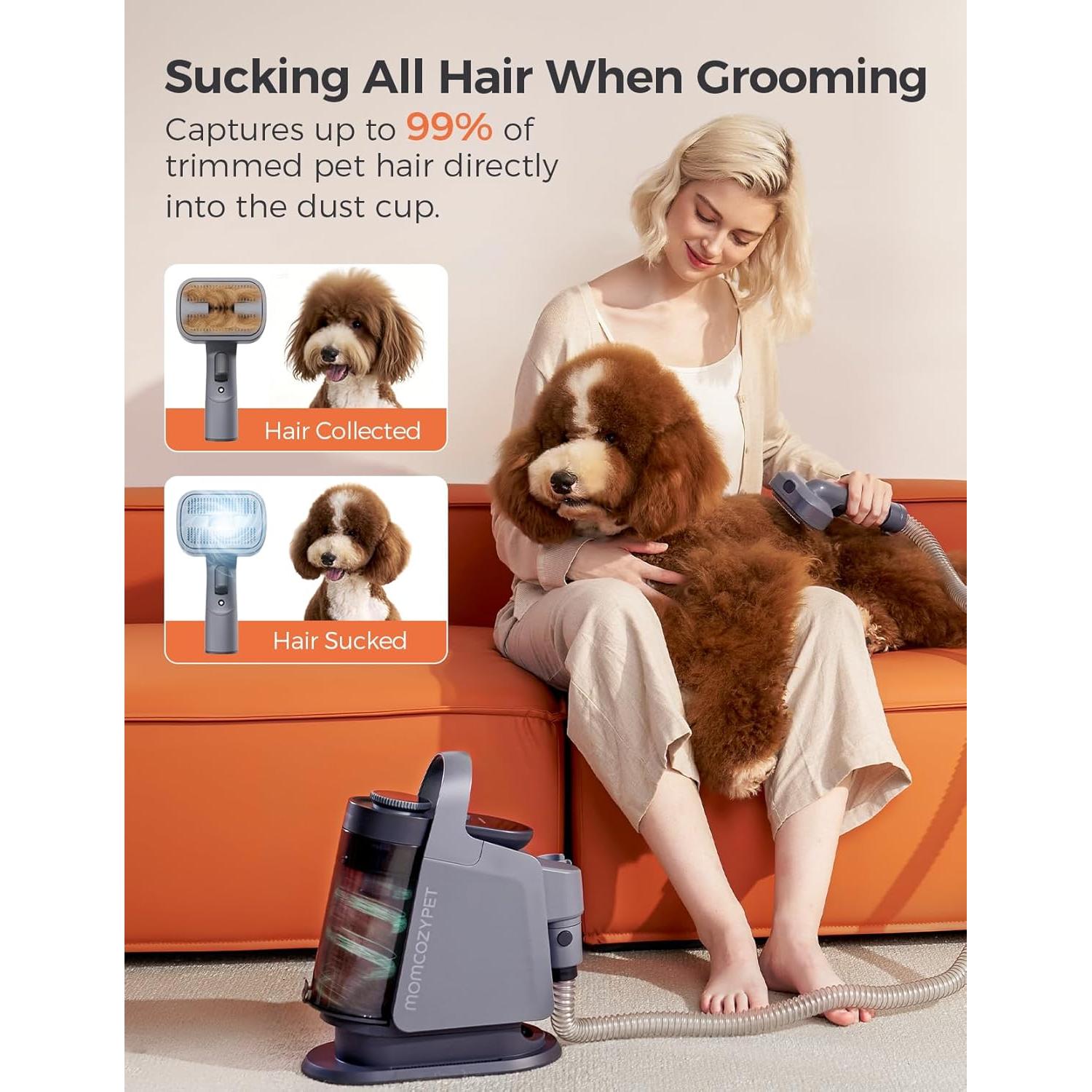 Kit de Aseo para Perros FurEase con Aspiradora 13000Pa y Cortadoras