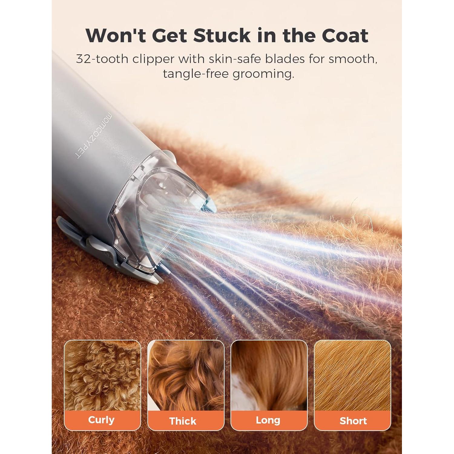 Kit de Aseo para Perros FurEase con Aspiradora 13000Pa y Cortadoras