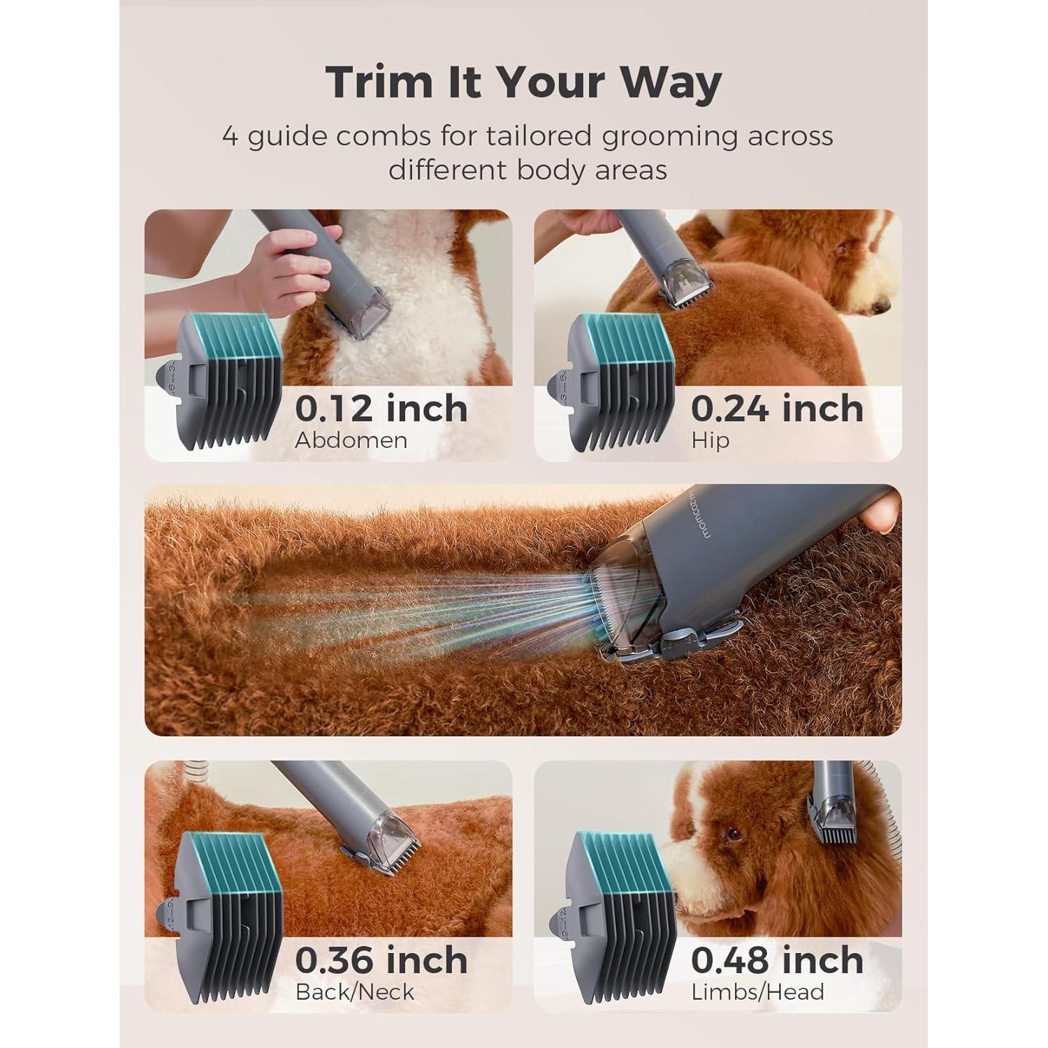 Kit de Aseo para Perros FurEase con Aspiradora 13000Pa y Cortadoras