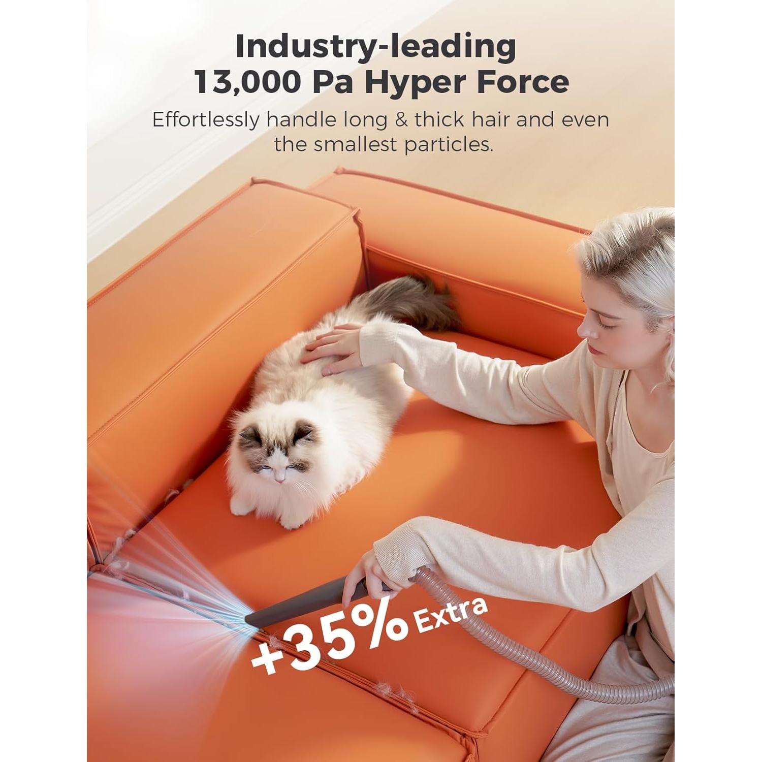 Kit de Aseo para Perros FurEase con Aspiradora 13000Pa y Cortadoras