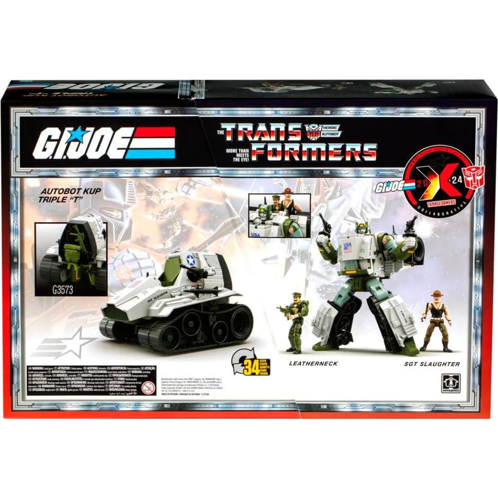 Transformers G.I. Joe x Autobot Kup Triple T 22.8 cm con 2 Figuras