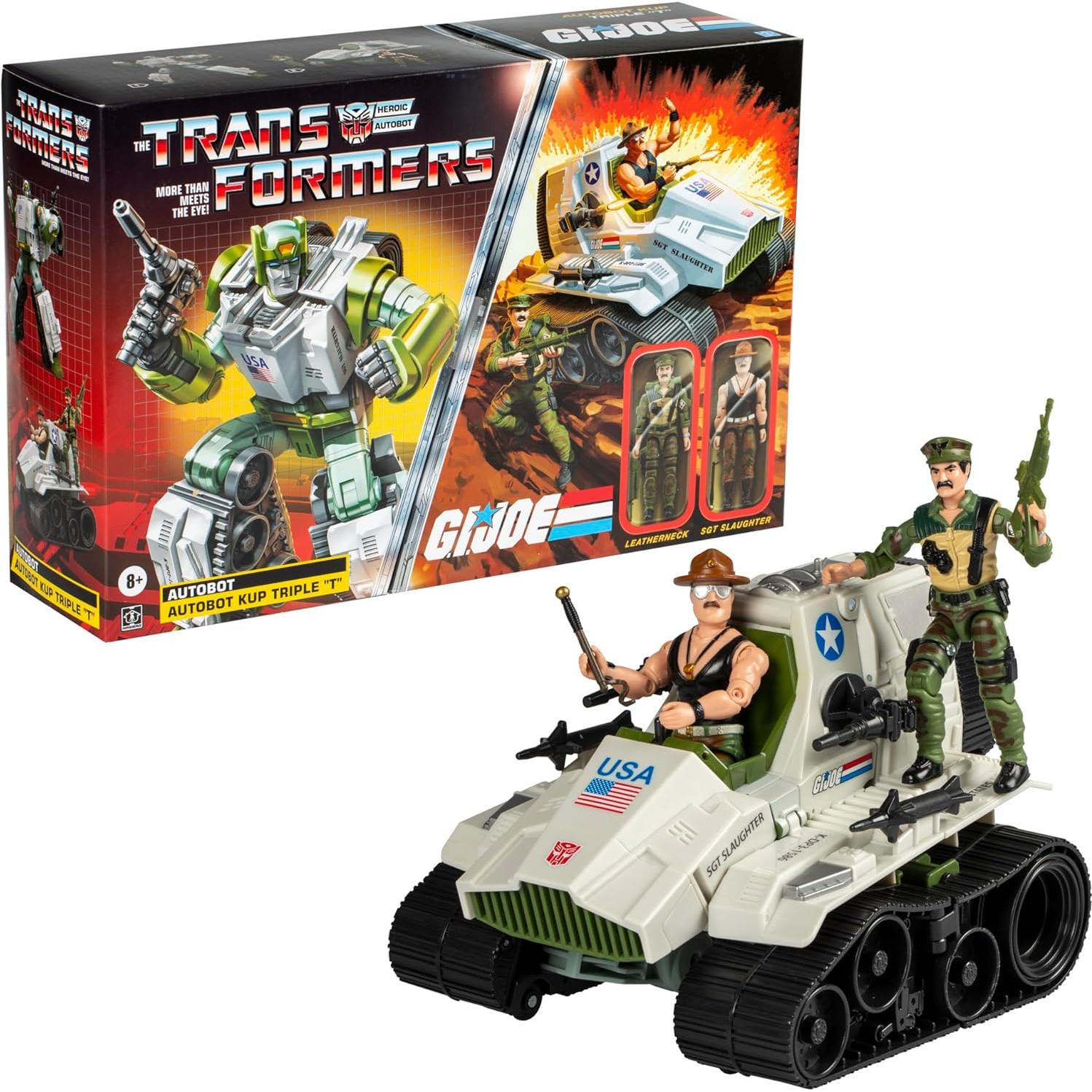 Transformers G.I. Joe x Autobot Kup Triple T 22.8 cm con 2 Figuras