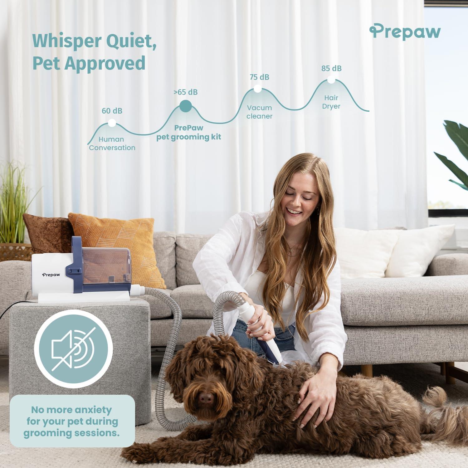 Kit de Aseo para Mascotas PrePaw 7 en 1 con Aspiradora 11000Pa