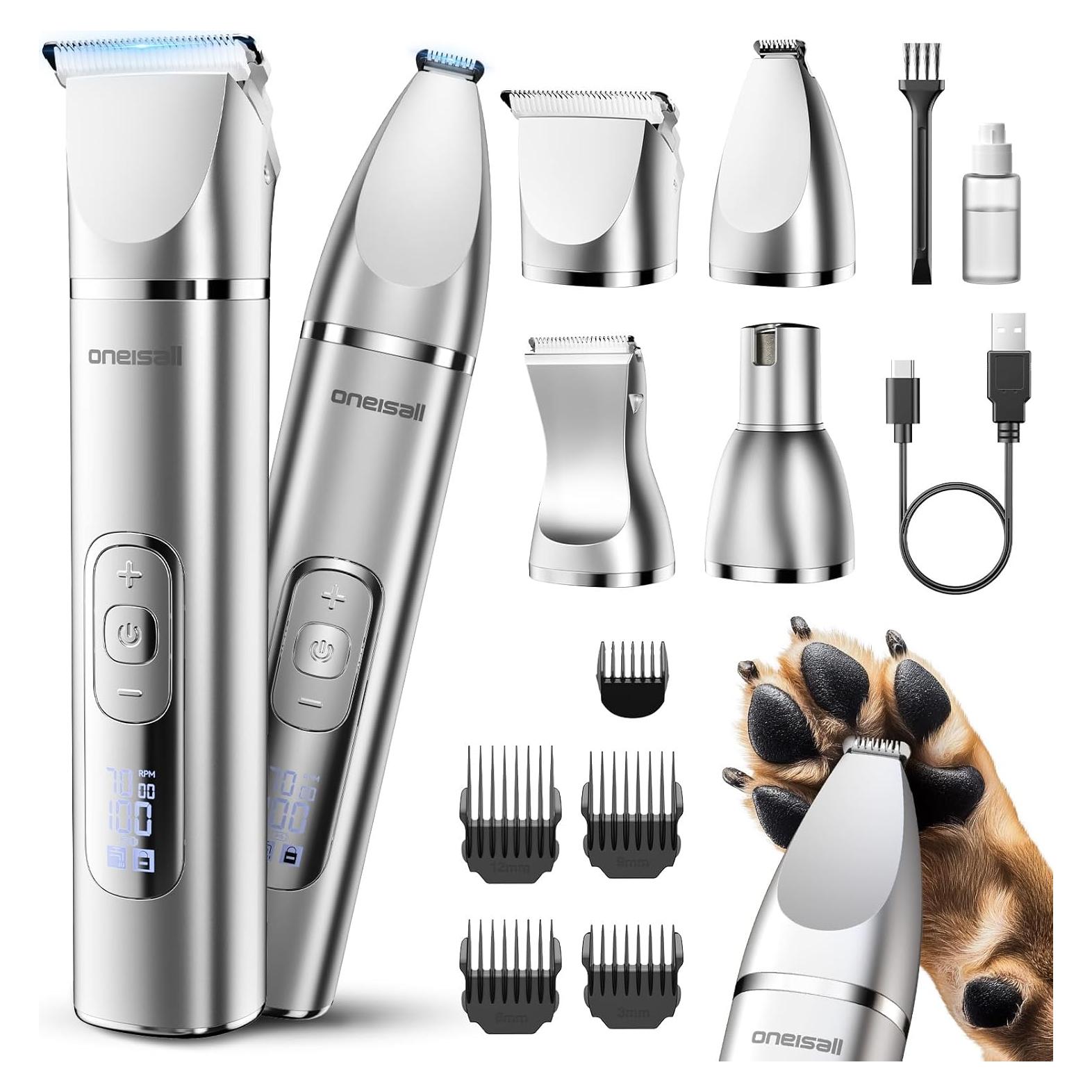 Kit de Aseo para Perros oneisall 4 en 1 Recargable IPX7