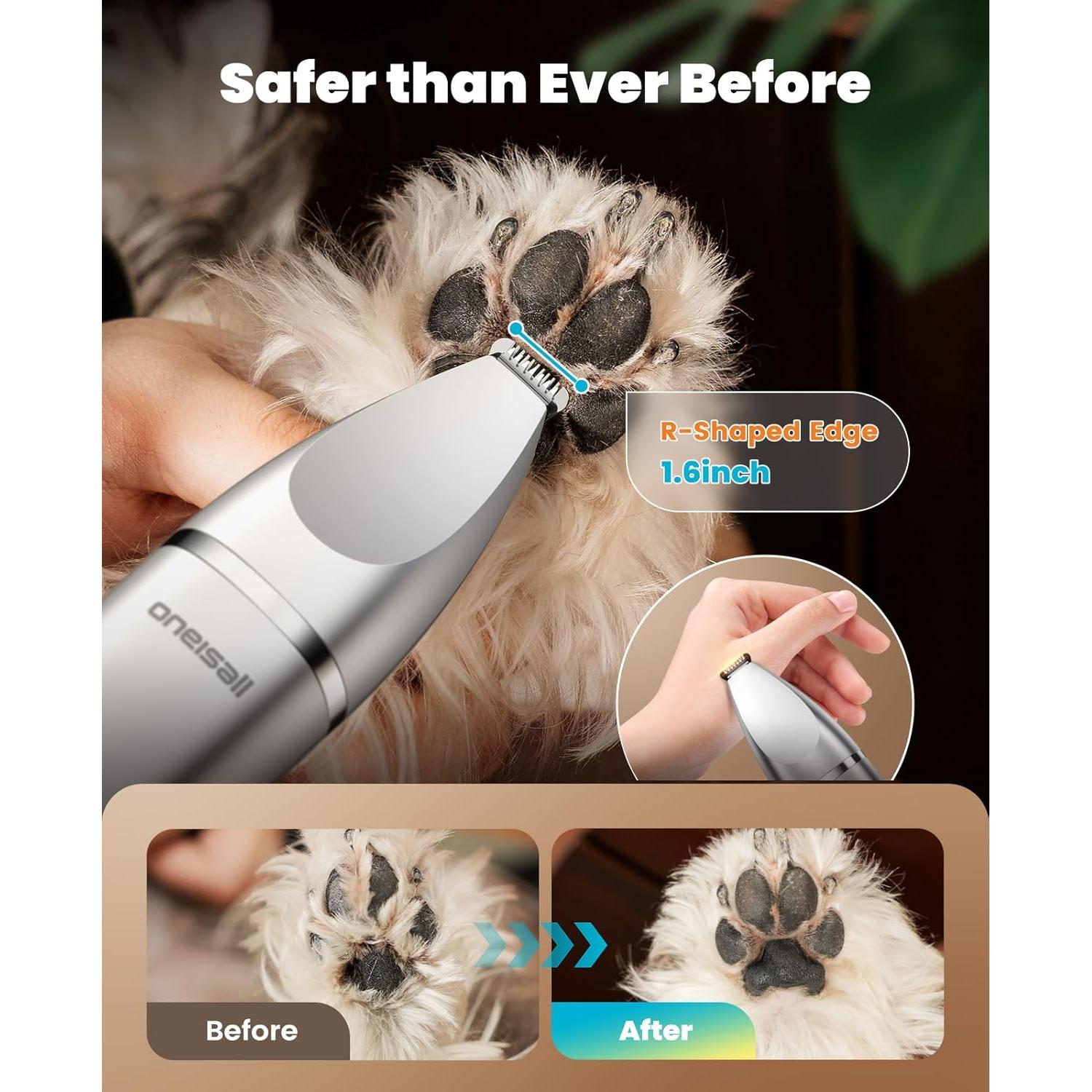 Kit de Aseo para Perros oneisall 4 en 1 Recargable IPX7