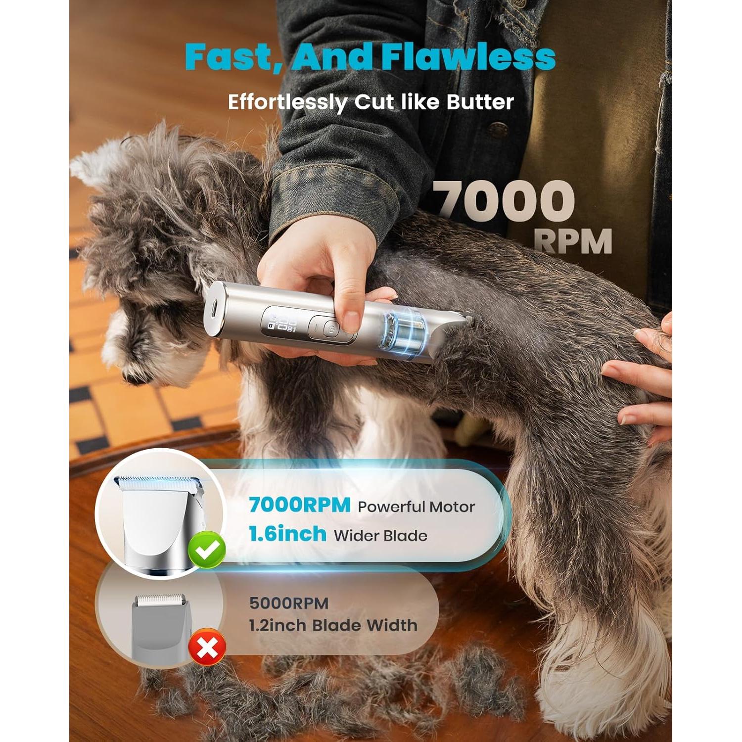 Kit de Aseo para Perros oneisall 4 en 1 Recargable IPX7