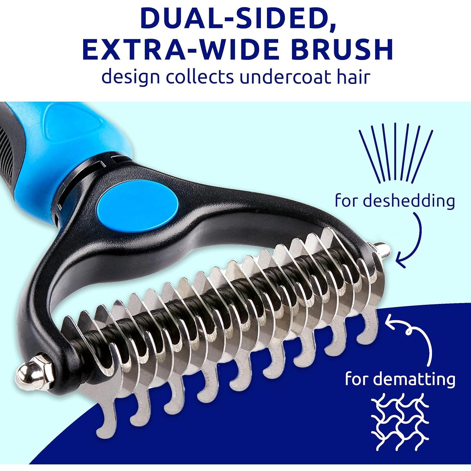 Cepillo Deshedding Pat Your Pet Doble Cara para Mascotas