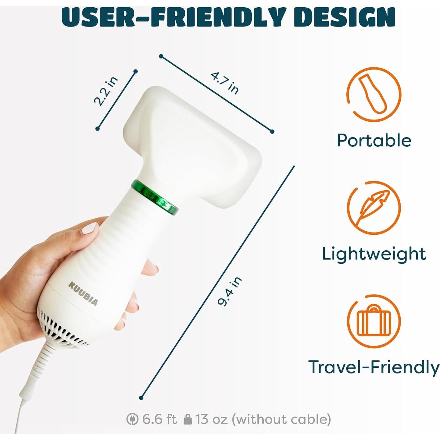 Secador de Pelo 2 en 1 KUUBIA para Perros y Gatos Pequeños 300W