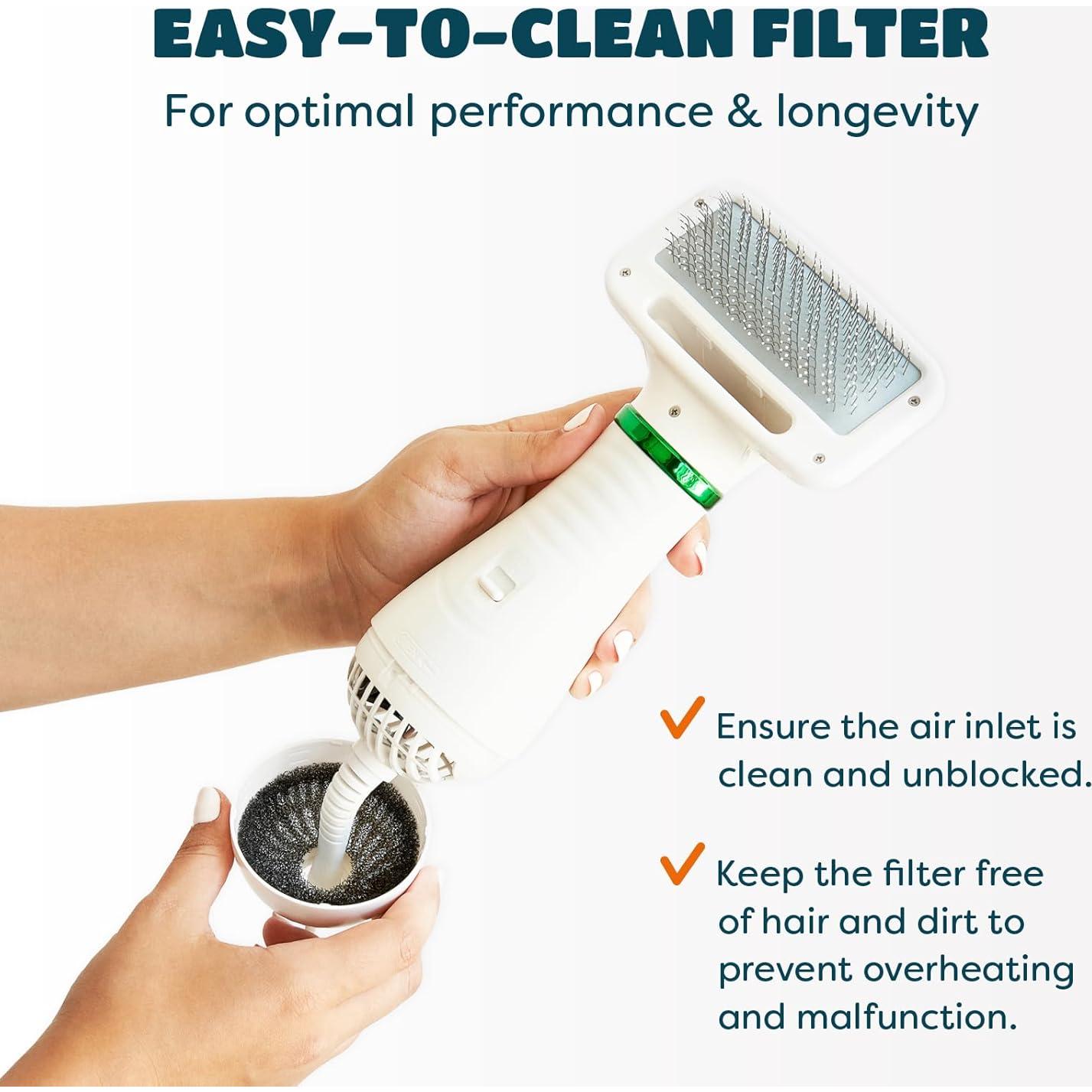 Secador de Pelo 2 en 1 KUUBIA para Perros y Gatos Pequeños 300W