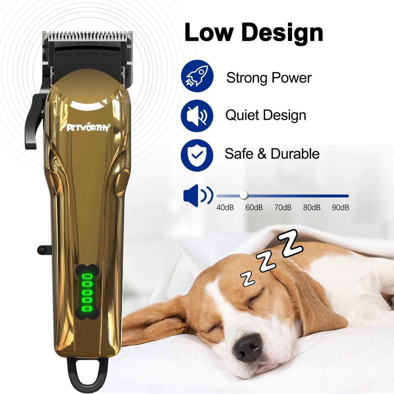 Kit de Aseo para Perros Petworthy Oro Platinado 2000mAh