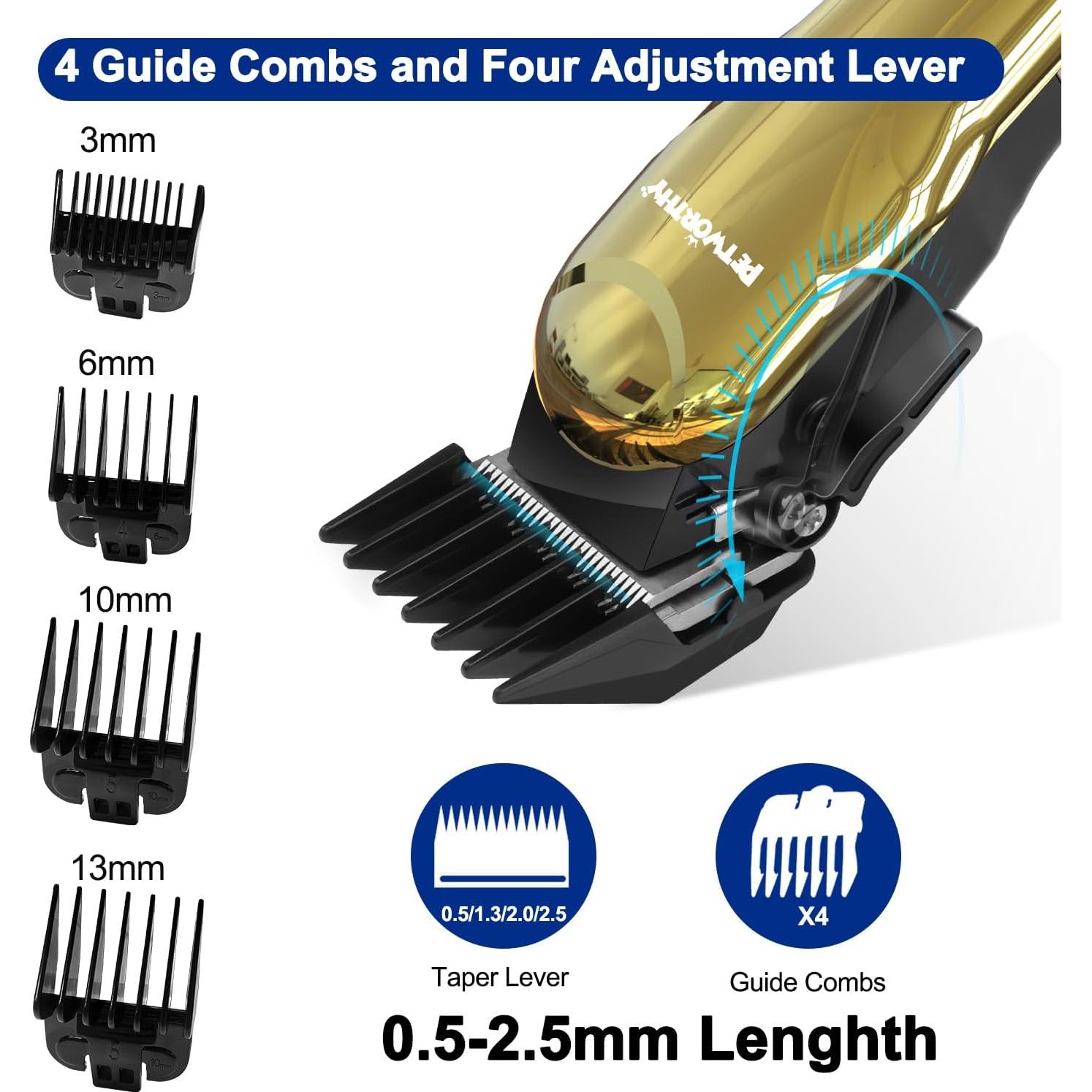 Kit de Aseo para Perros Petworthy Oro Platinado 2000mAh