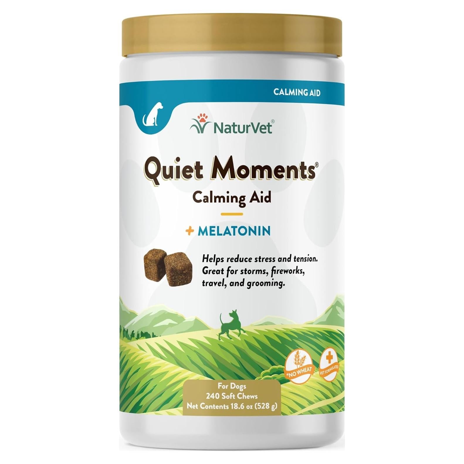 Suplemento Calmante NaturVet Quiet Moments 240 Masticables