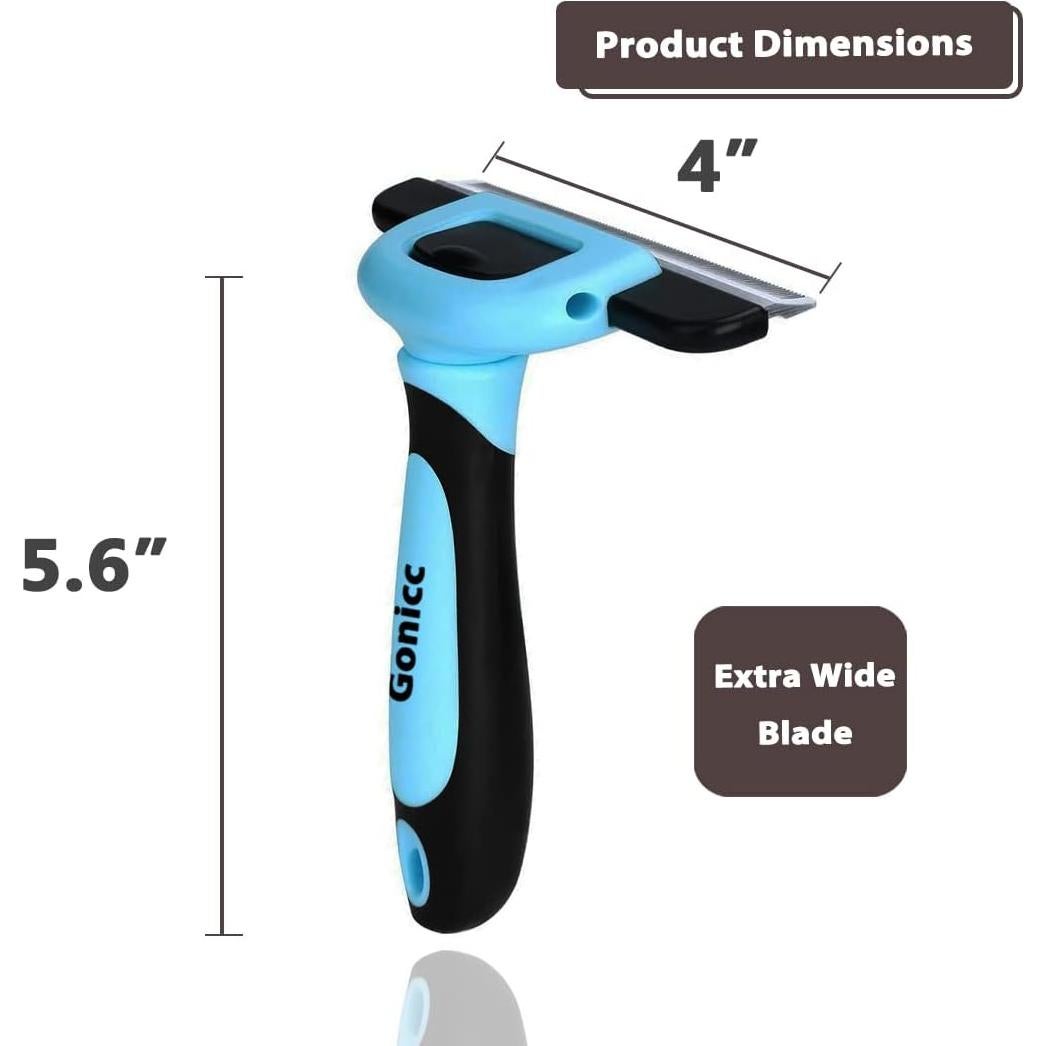 Cepillo Deshedding Gonicc PDT-1001 para Mascotas 18,5cm