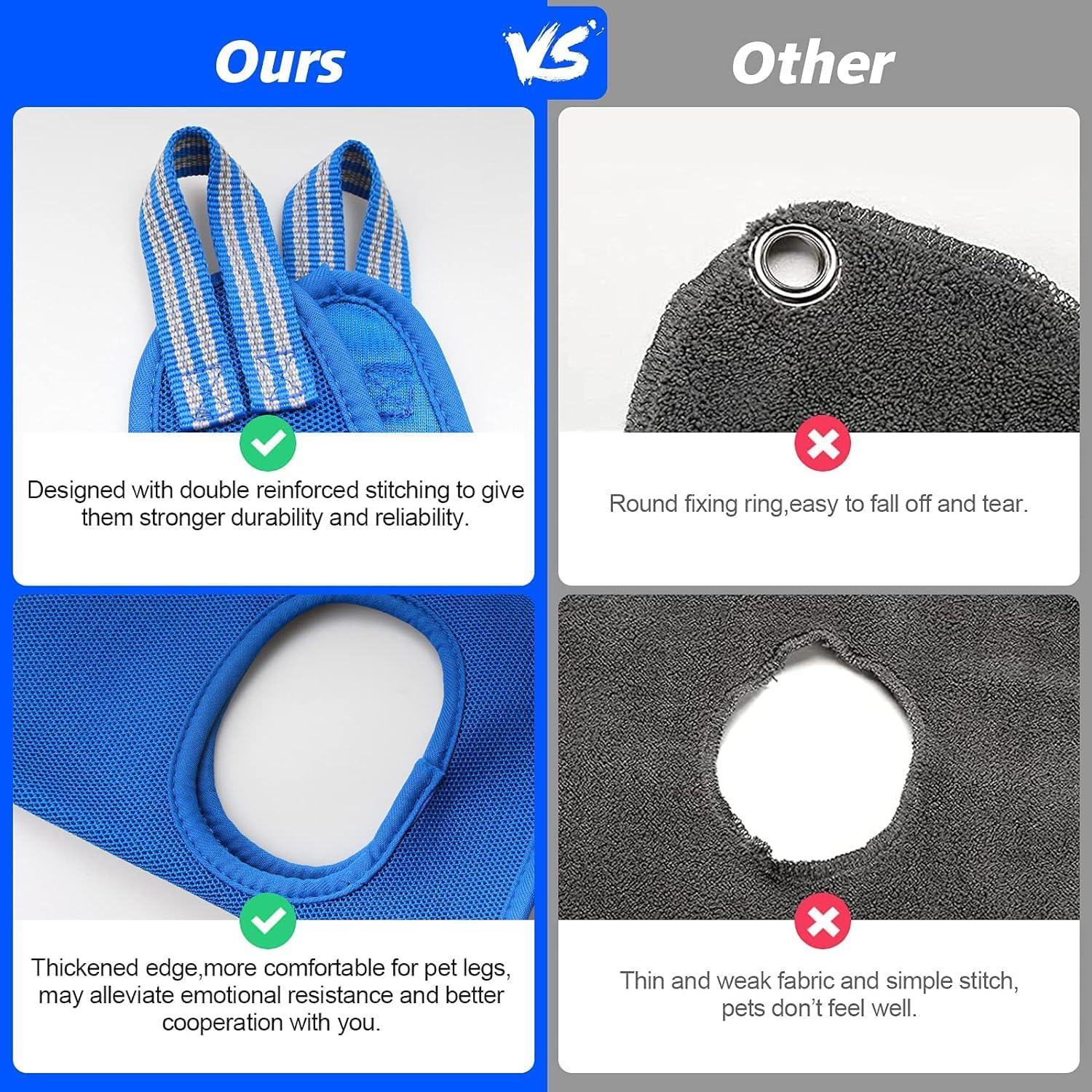 Hamaca Acicalamiento Perros ATESON XL Azul con Cortauñas