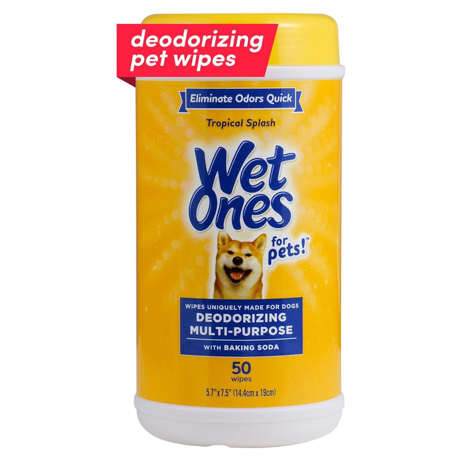 Toallitas Desodorantes Wet Ones para Perros 50 Unidades