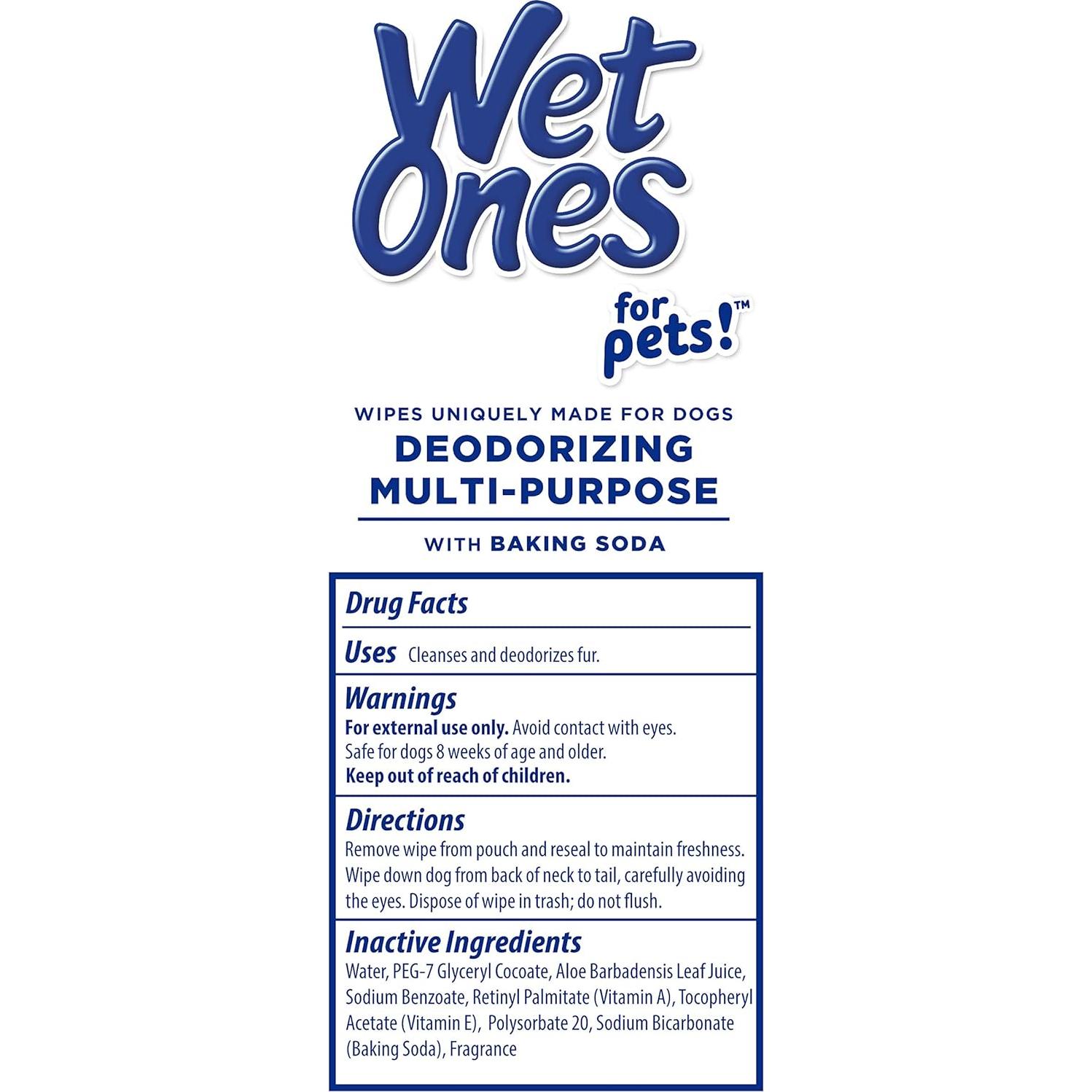 Toallitas Desodorantes Wet Ones para Perros 50 Unidades
