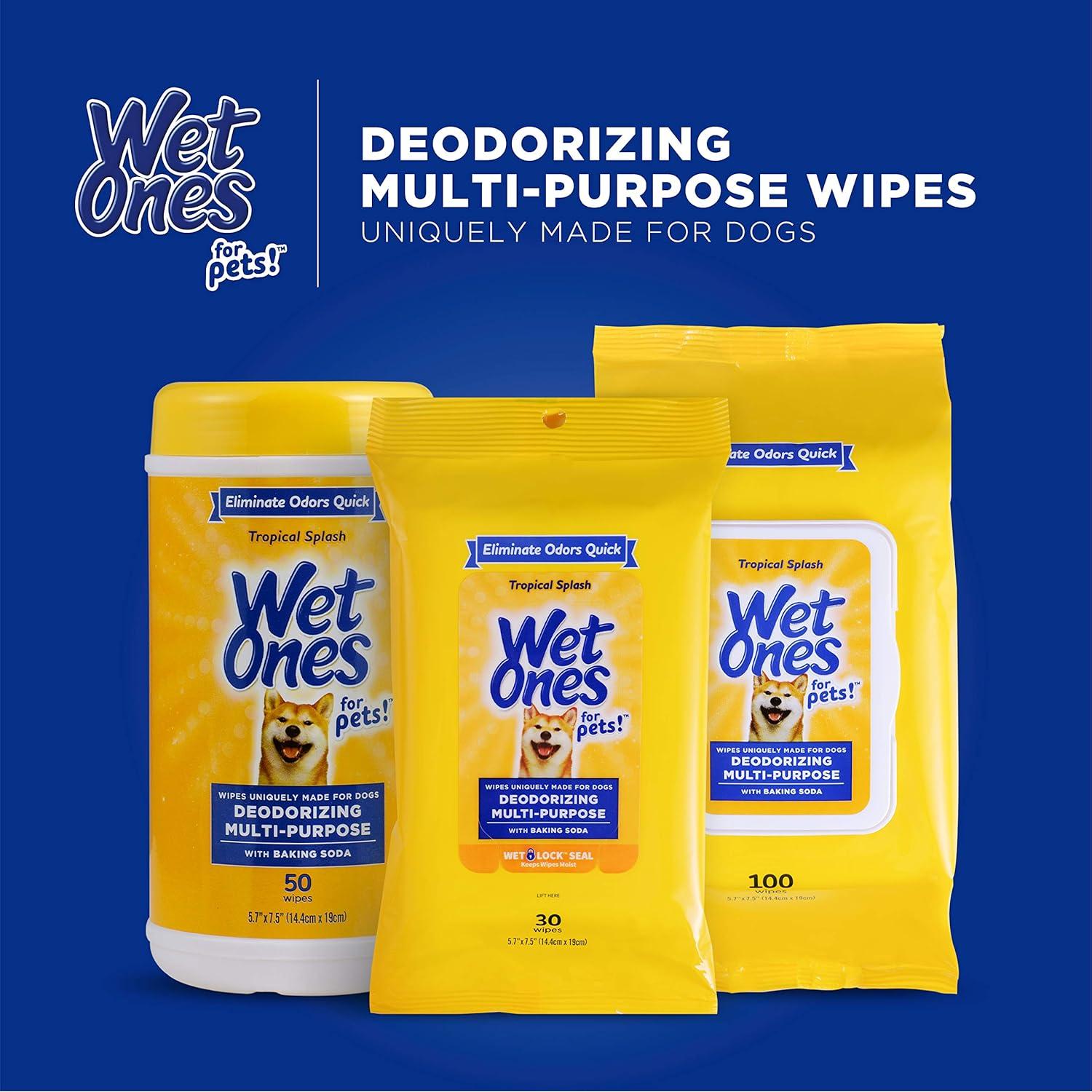 Toallitas Desodorantes Wet Ones para Perros 50 Unidades