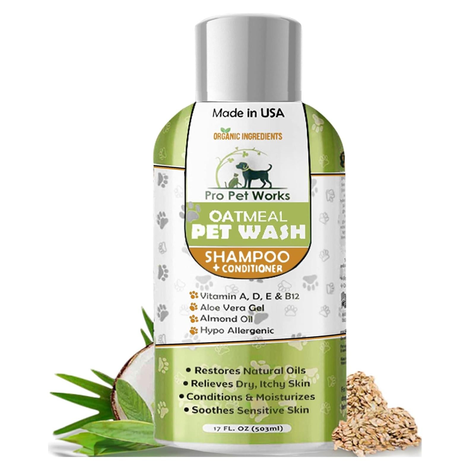 Champú y Acondicionador de Avena Pro Pet Works 500ml 5 en 1