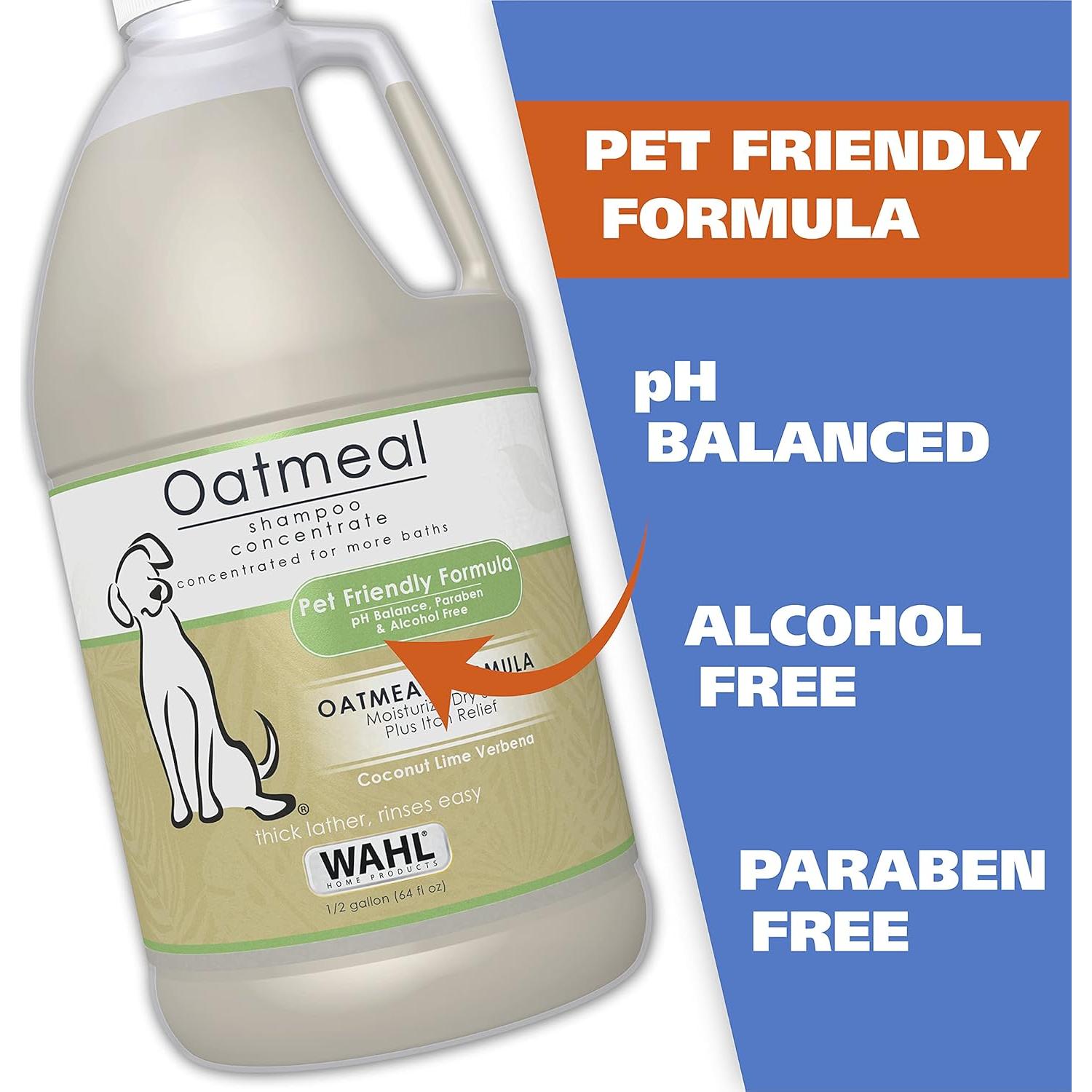 Champú para perros Wahl USA 64 oz Avena y Verbena de Lima