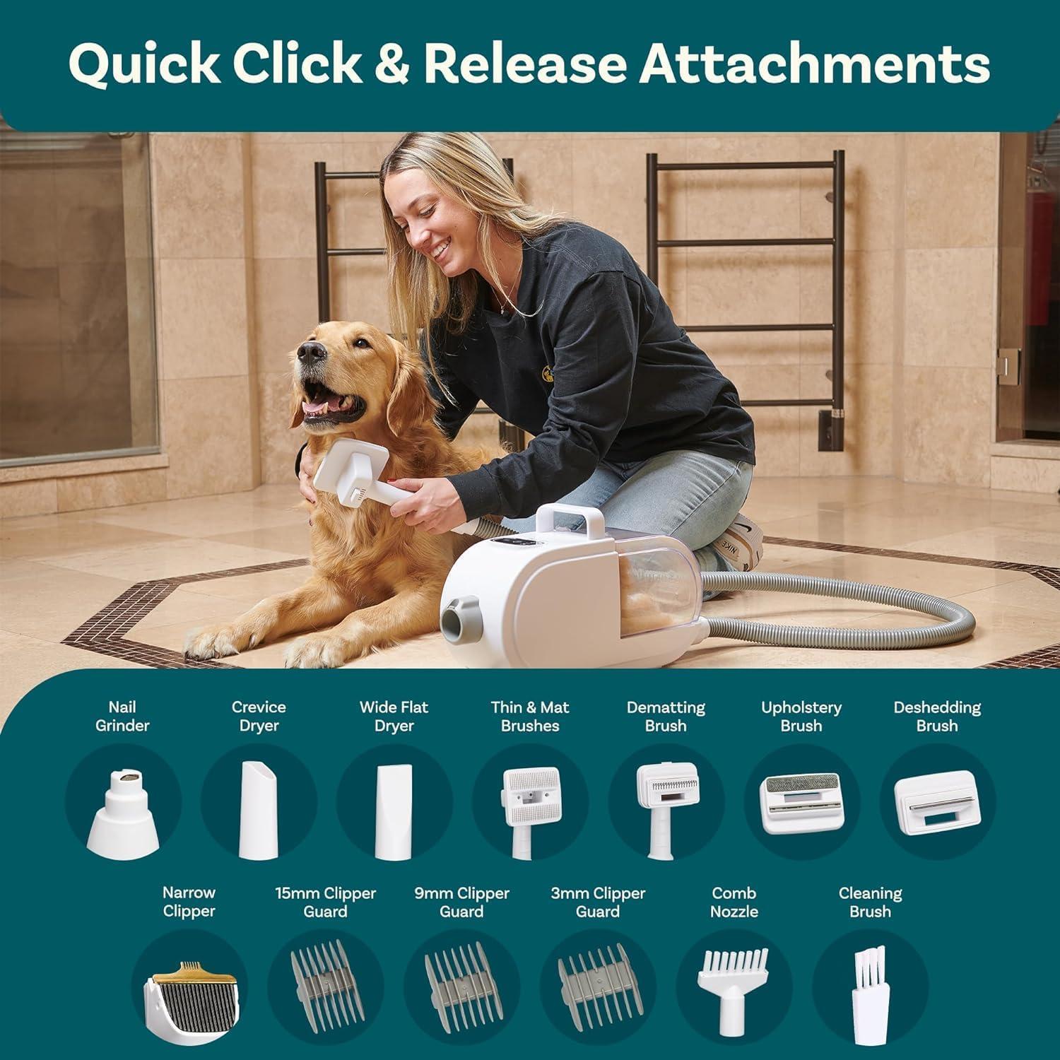 Aspiradora y Kit de Aseo 8 en 1 PetCove para Mascotas