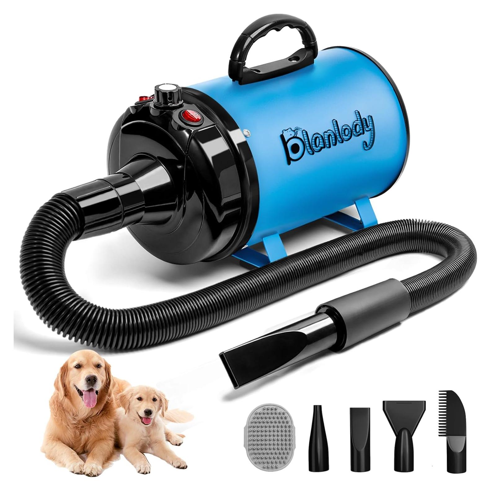 Secador de Pelo Profesional para Perros Blanlody 3800W Azul