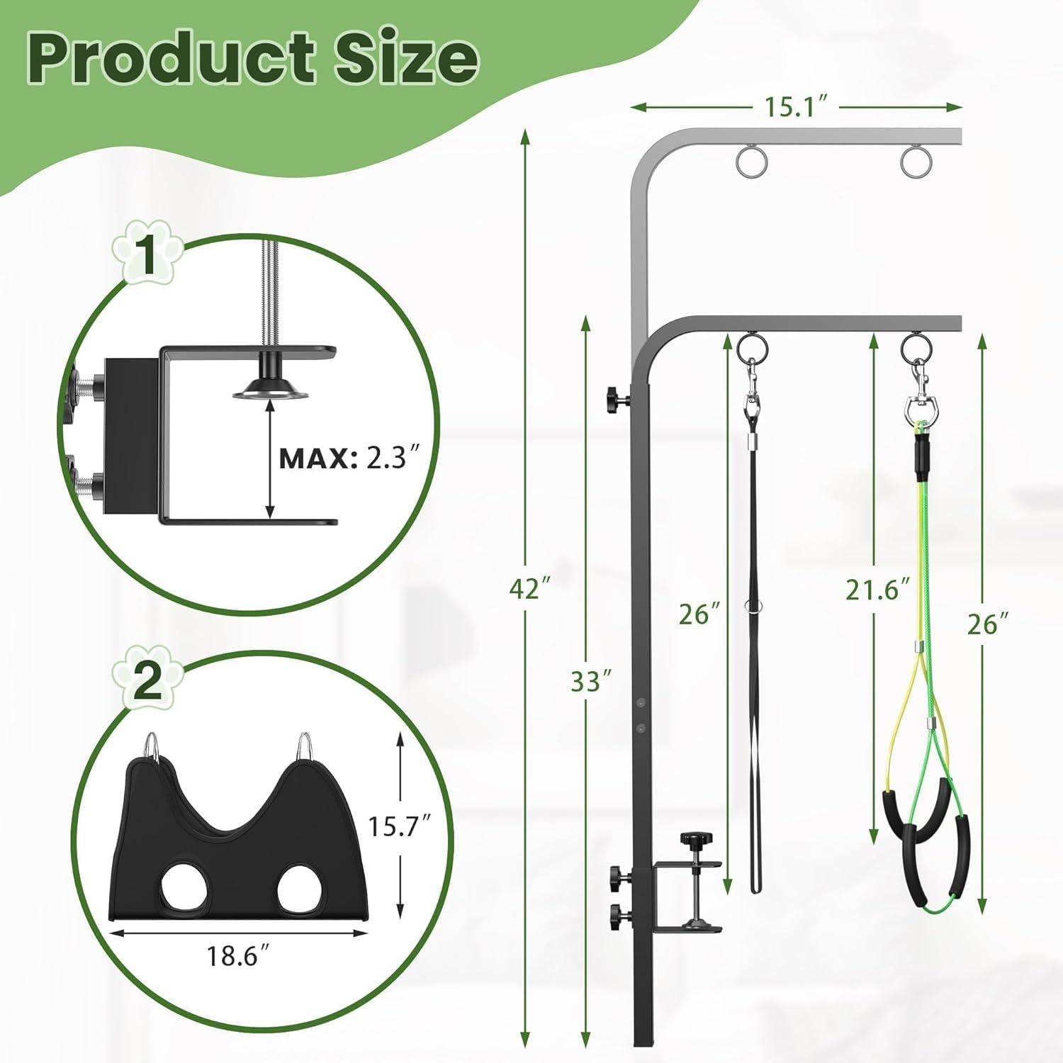 Brazo de Aseo Ajustable Josmimic para Perros 42"
