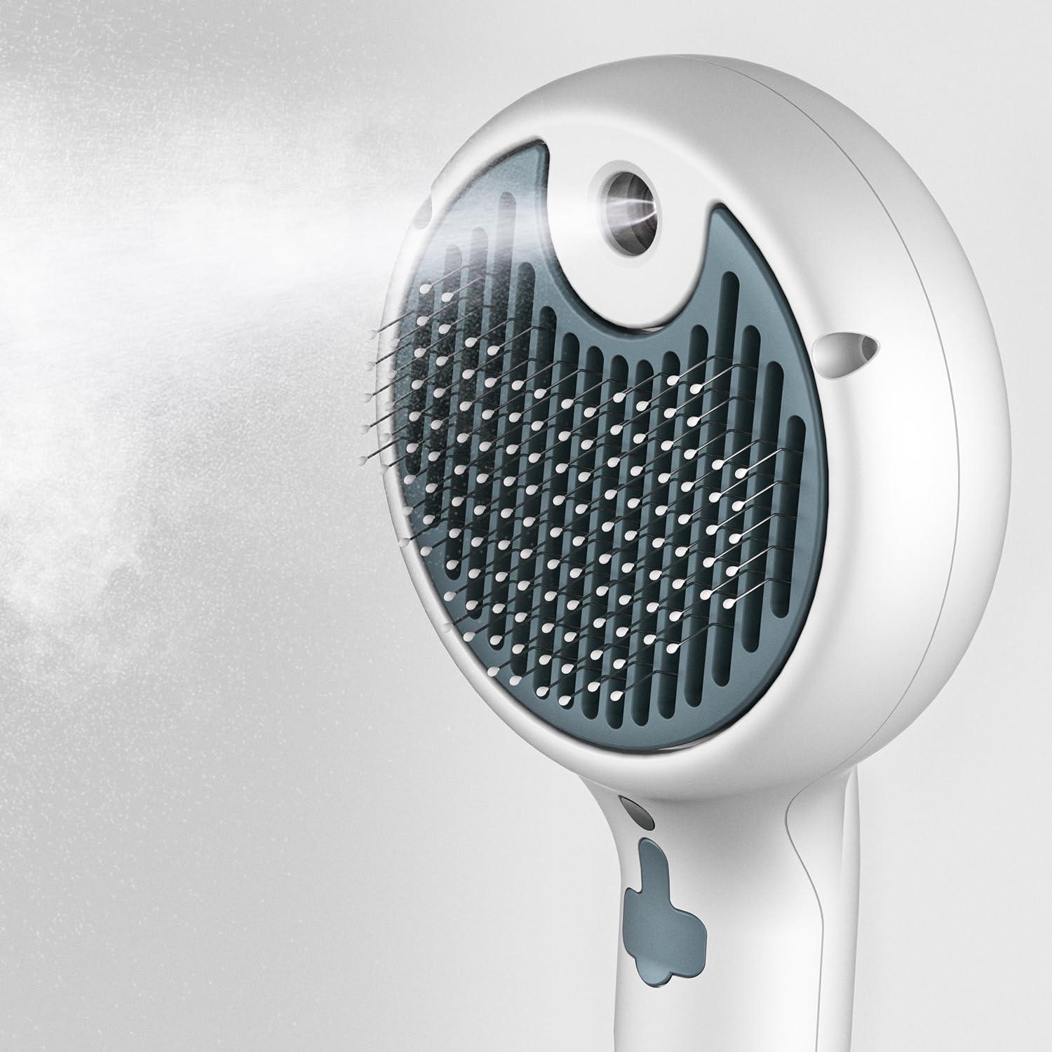 Cepillo de Vapor para Mascotas Qerilo 3 en 1 - Acicalamiento