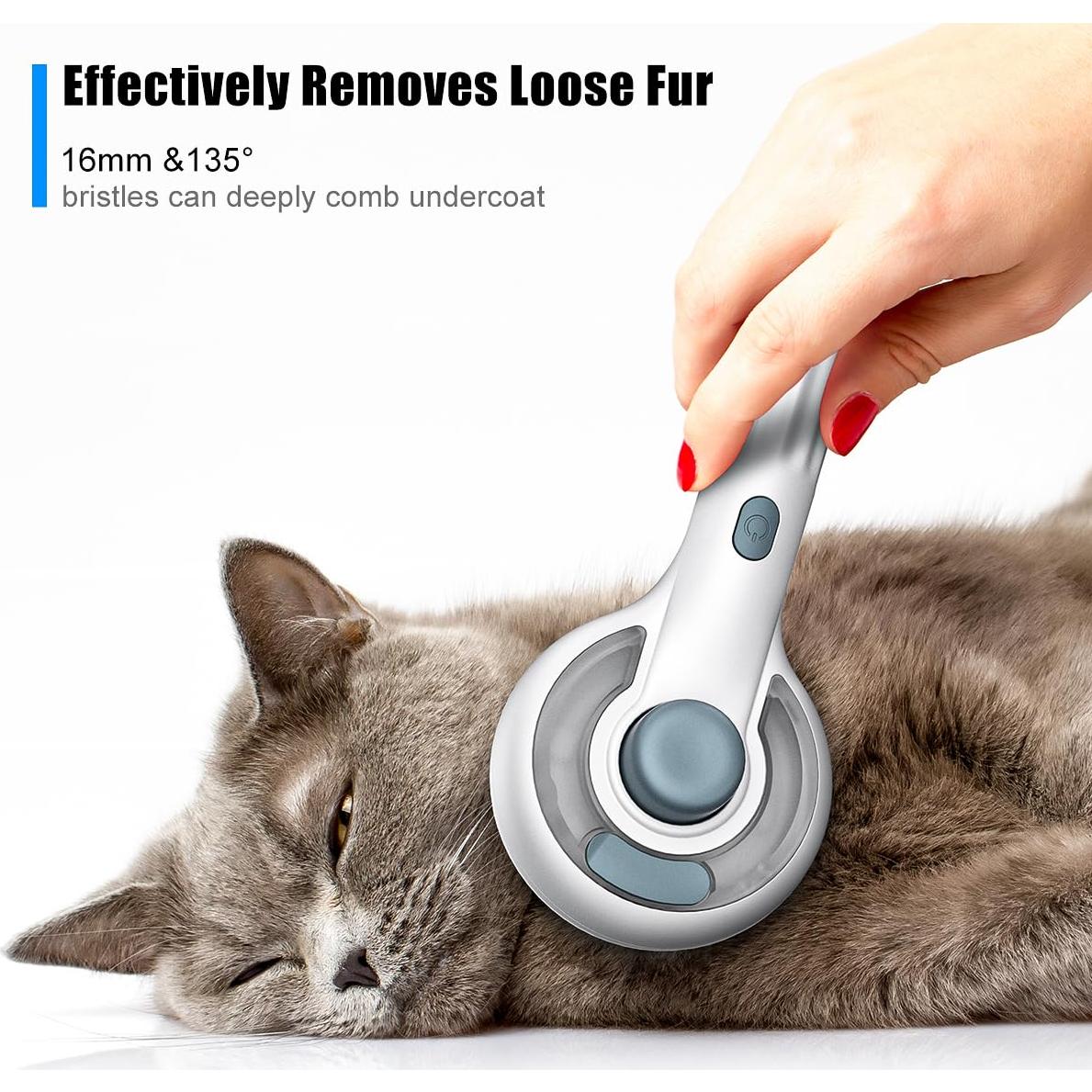 Cepillo de Vapor para Mascotas Qerilo 3 en 1 - Acicalamiento