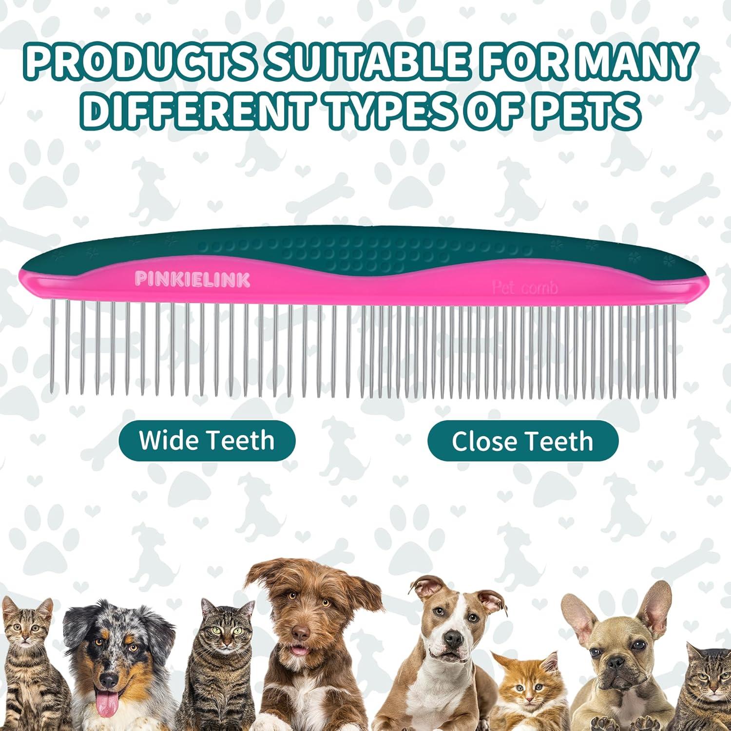 Kit de Tijeras Acicalamiento Mascotas PINKIELINK 3 Piezas