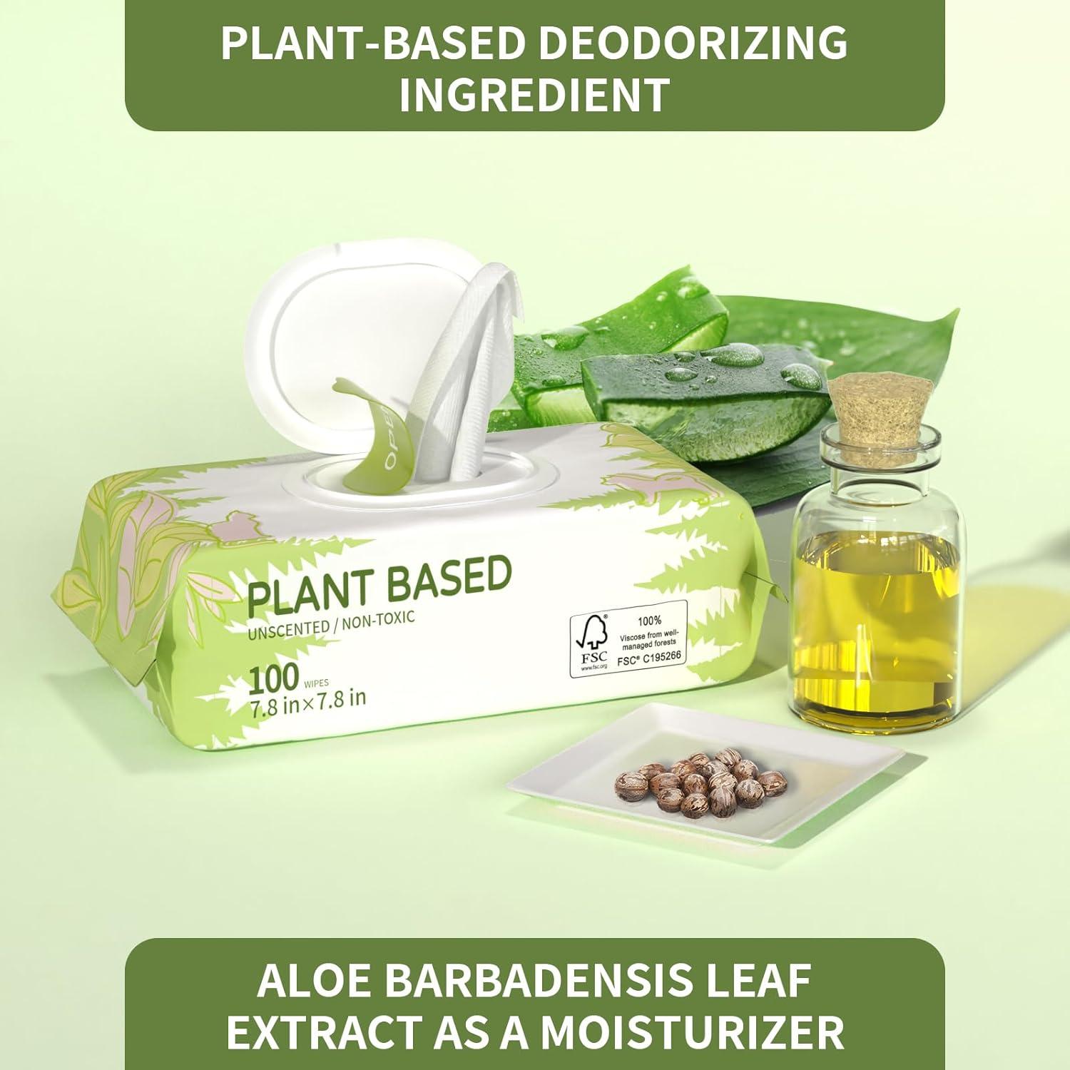 400 Toallitas Ecológicas para Perros IMMHABI Sin Fragancia