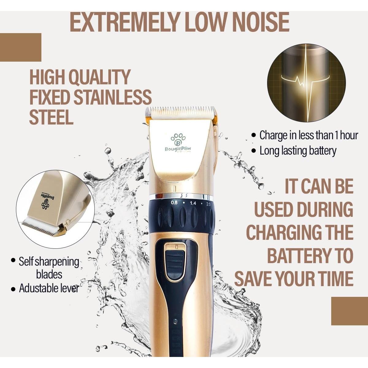 Kit de Aseo para Perros BougiePaw - Cortadoras Inalámbricas y Accesorios