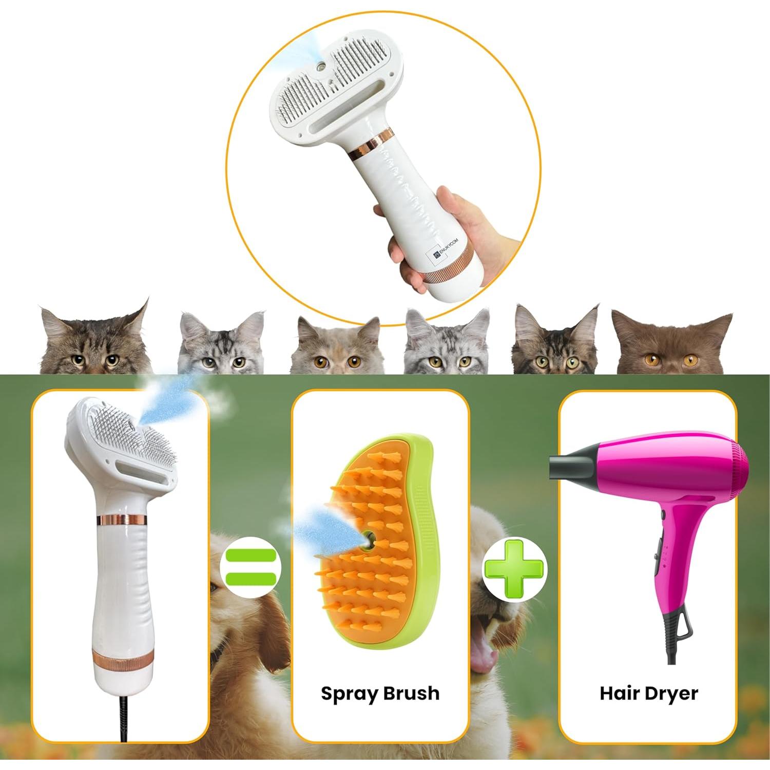 Secador de Pelo para Mascotas ENUKYCOM 300W 5 en 1