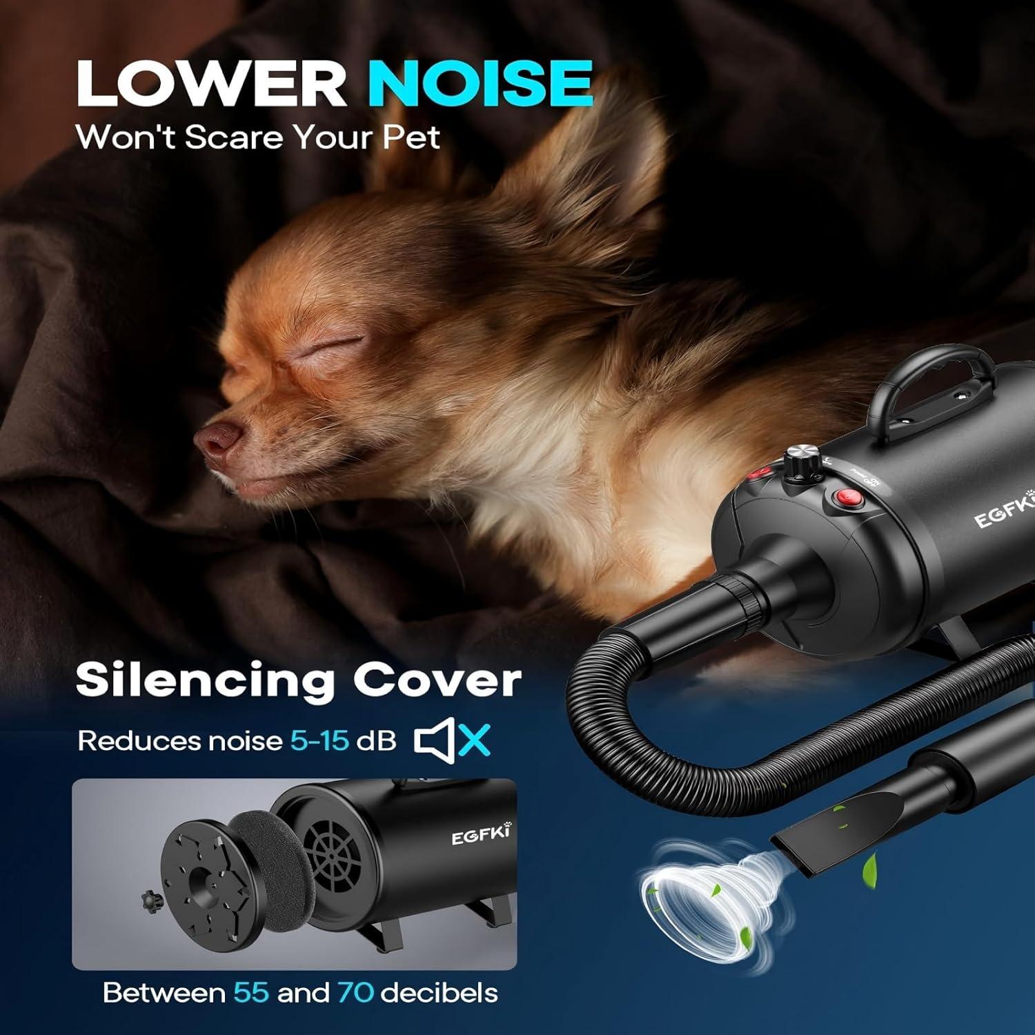 Secador de Pelo para Perros CHANGZHOU 5.2HP 3800W Ajustable