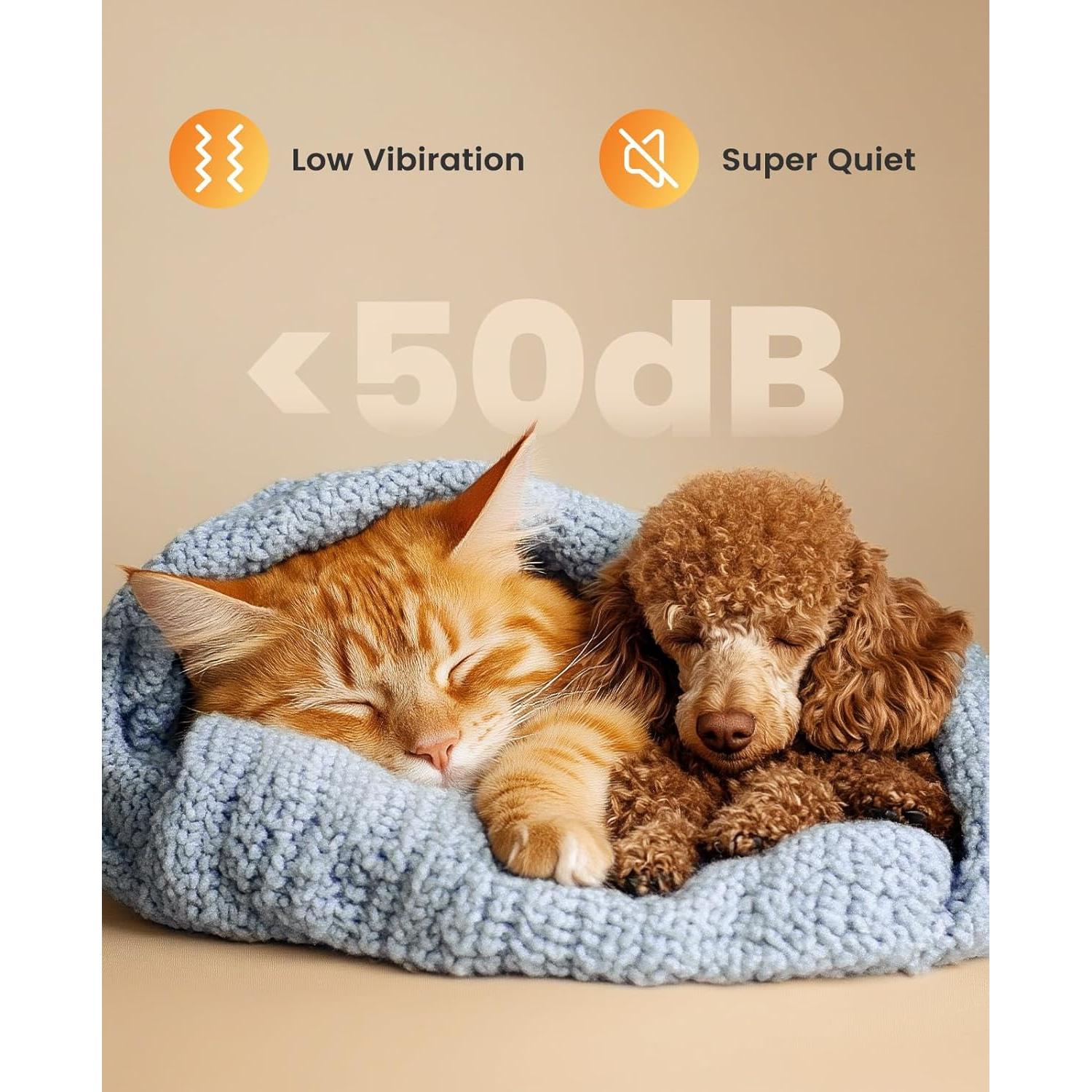 Kit de Aseo para Gatos Oneisall 3 en 1 Cortadora Silenciosa