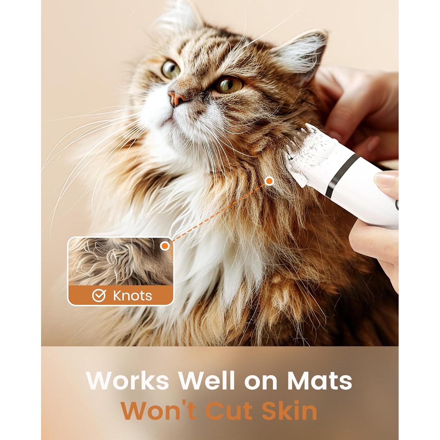 Kit de Aseo para Gatos Oneisall 3 en 1 Cortadora Silenciosa