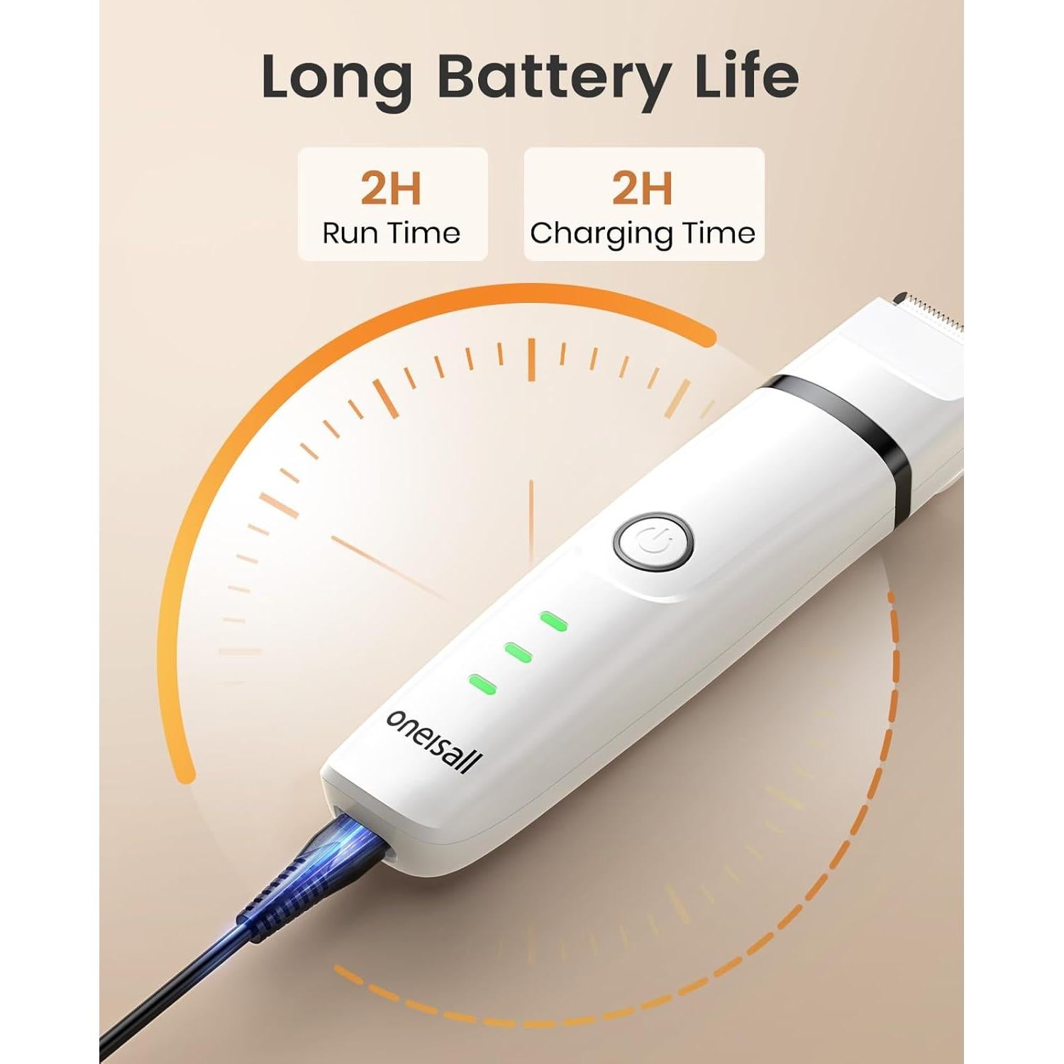 Kit de Aseo para Gatos Oneisall 3 en 1 Cortadora Silenciosa