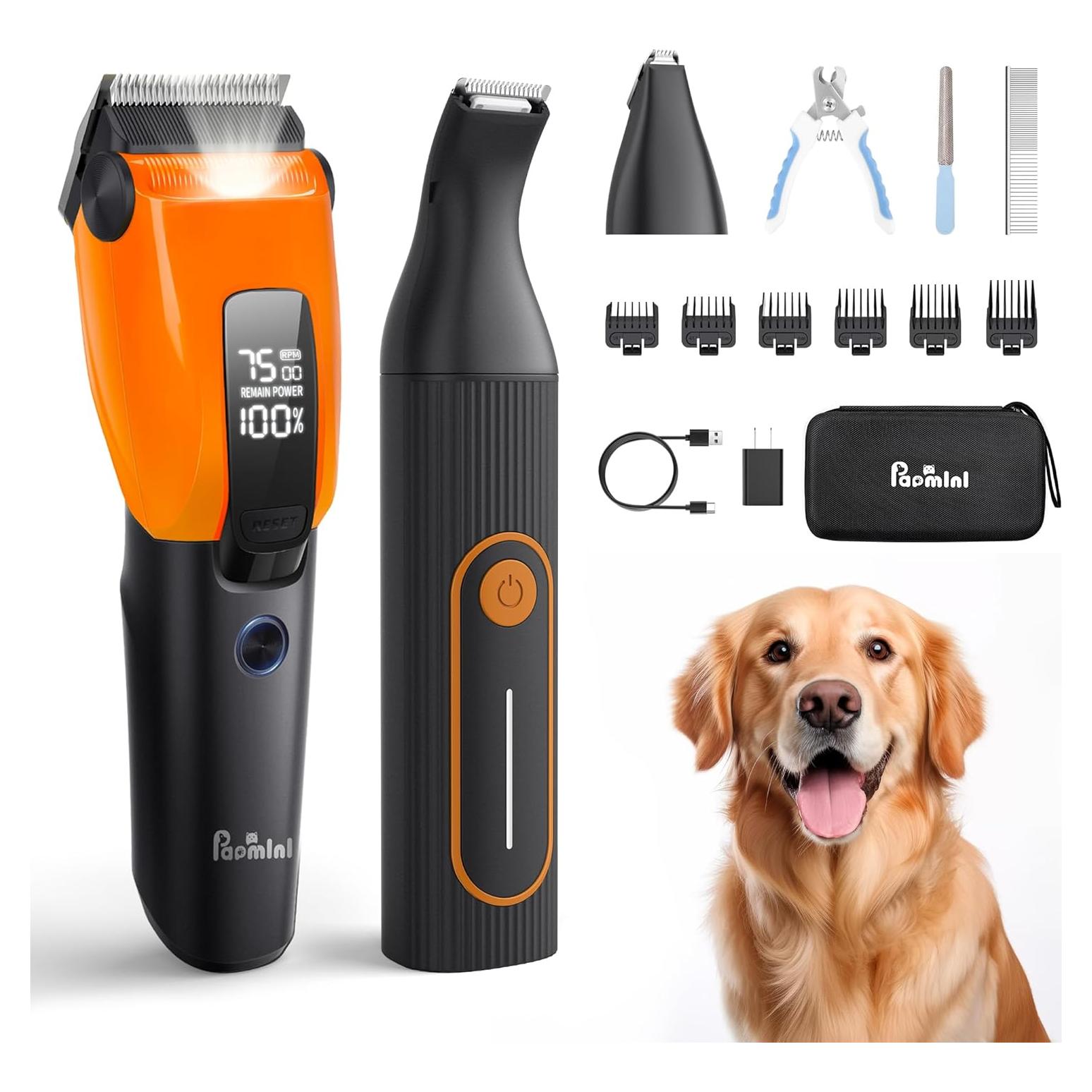 Kit de Aseo para Perros y Gatos PAPMINI 2 en 1 Naranja